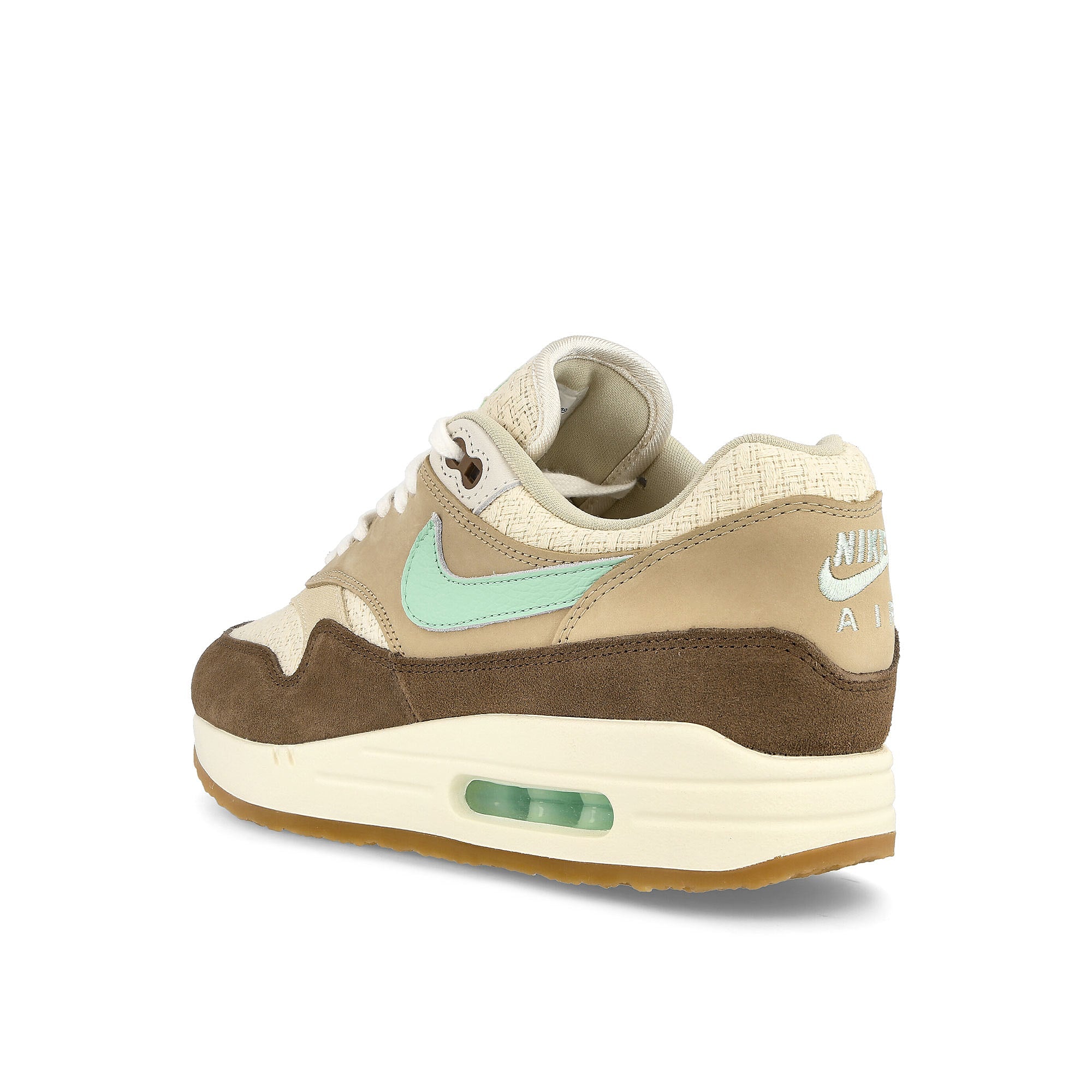 Nike air max 1 premium qs Medium Brown-Mint Foam - Mushroom - Muslin Low Top Sneakers Material | Overkill