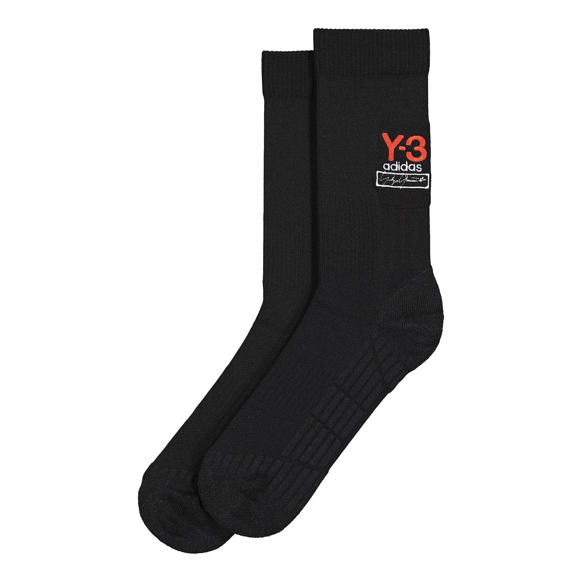 Y-3 Logo Socks Black Socks FI6753 | Overkill