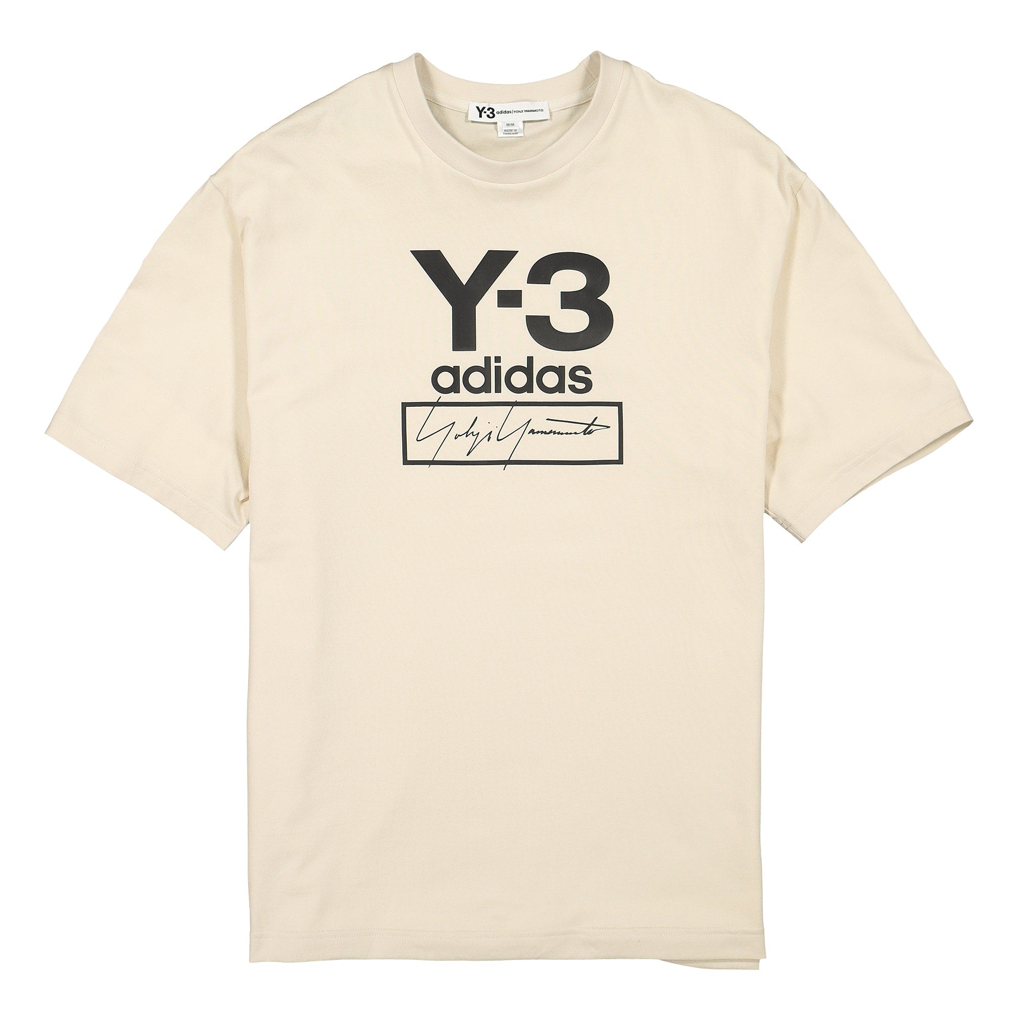 Y-3 Stacked Logo SS Tee Ecru T-Shirts FJ0410 | Overkill