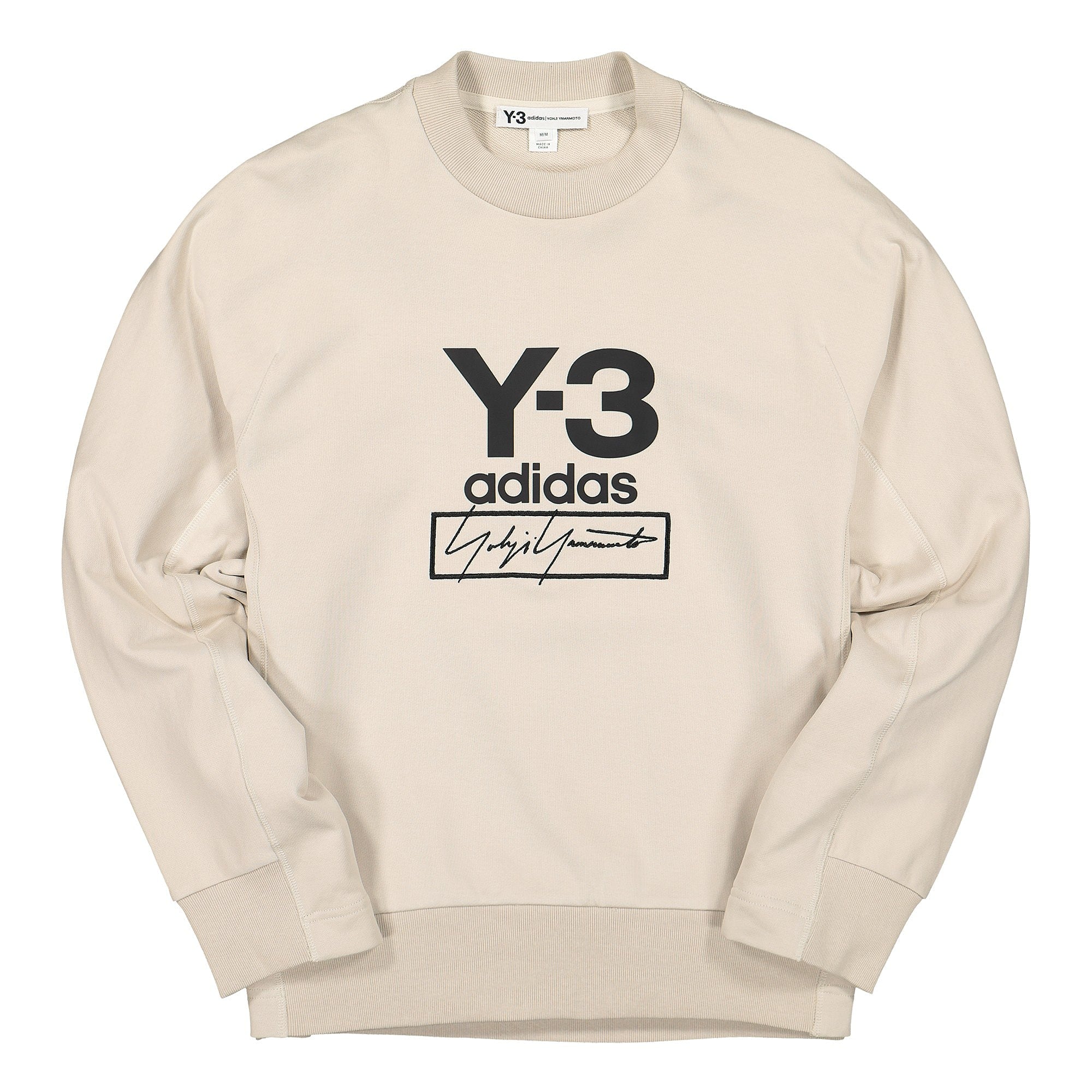Y-3 Stacked Crew Sweater Ecru Sweatshirts FJ0433 | Overkill