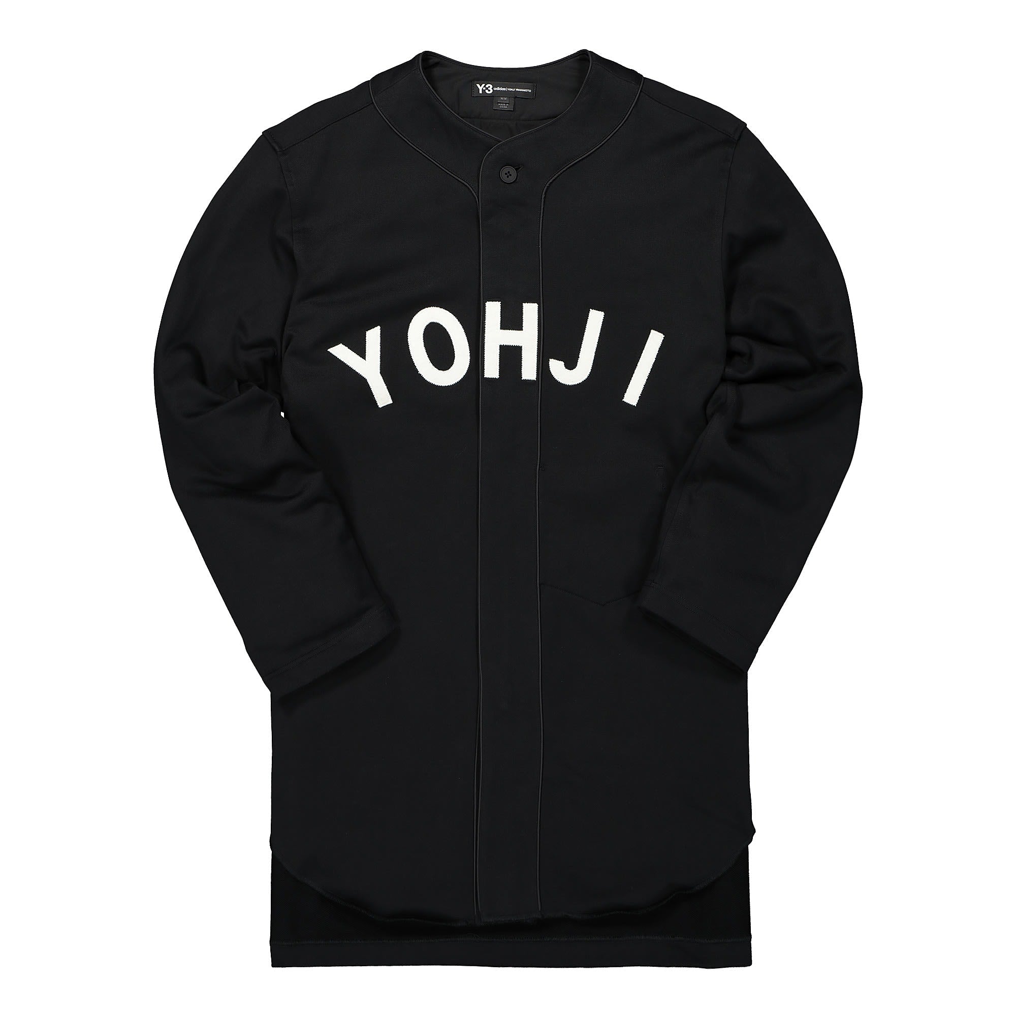 Y-3 Yohji Letters Baseball Shirt Black / Off-White Shirts FJ0434 | Overkill
