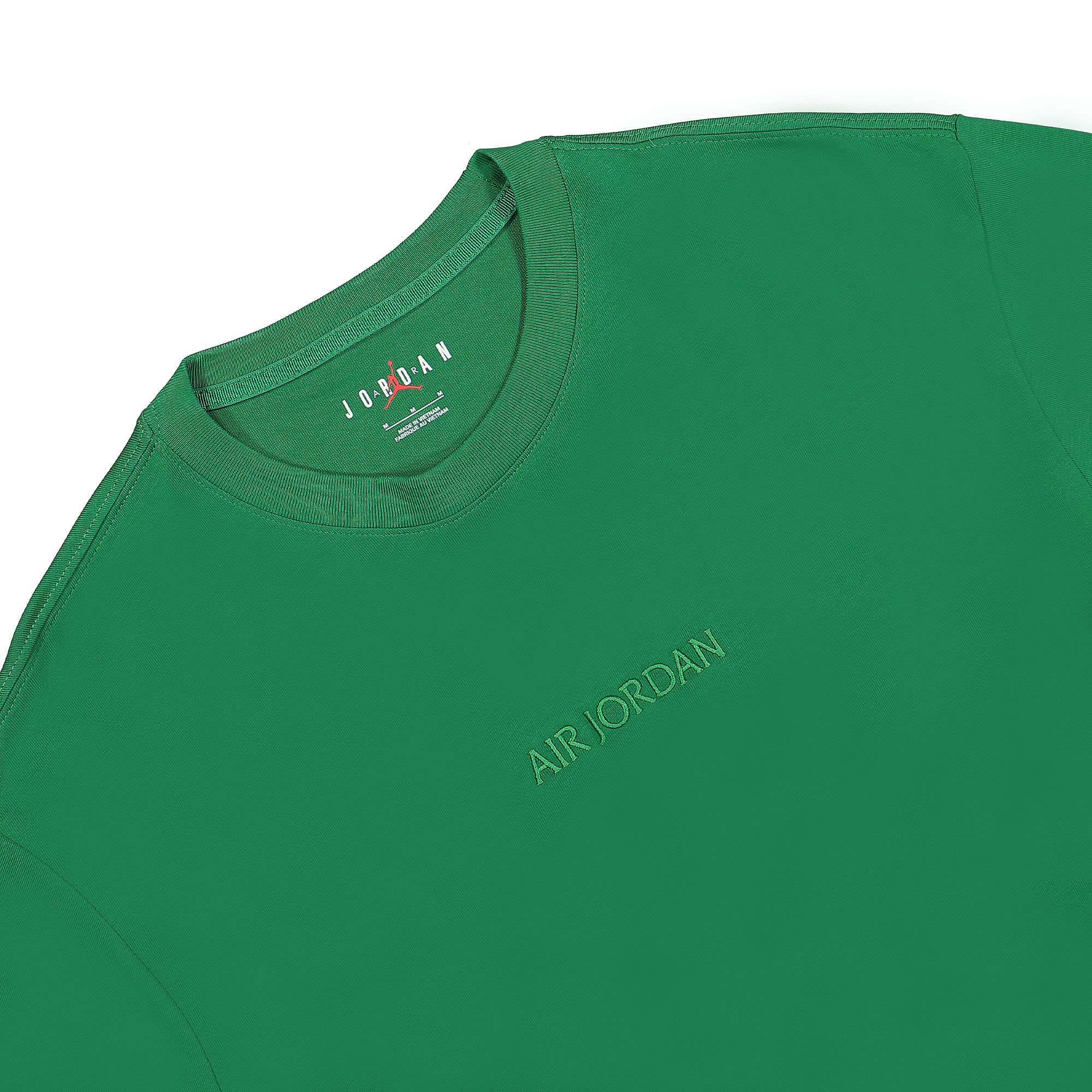 Jordan Air Jordan Wordmark Long Sleeve Shirt Pine Green Shirts Close-up | Overkill