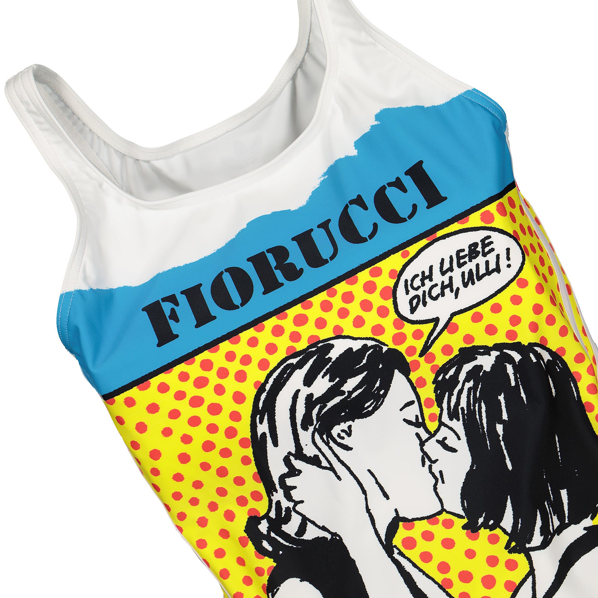 adidas Fiorucci x adidas Wmns Graphic Body White Swimwear Close-up | Overkill