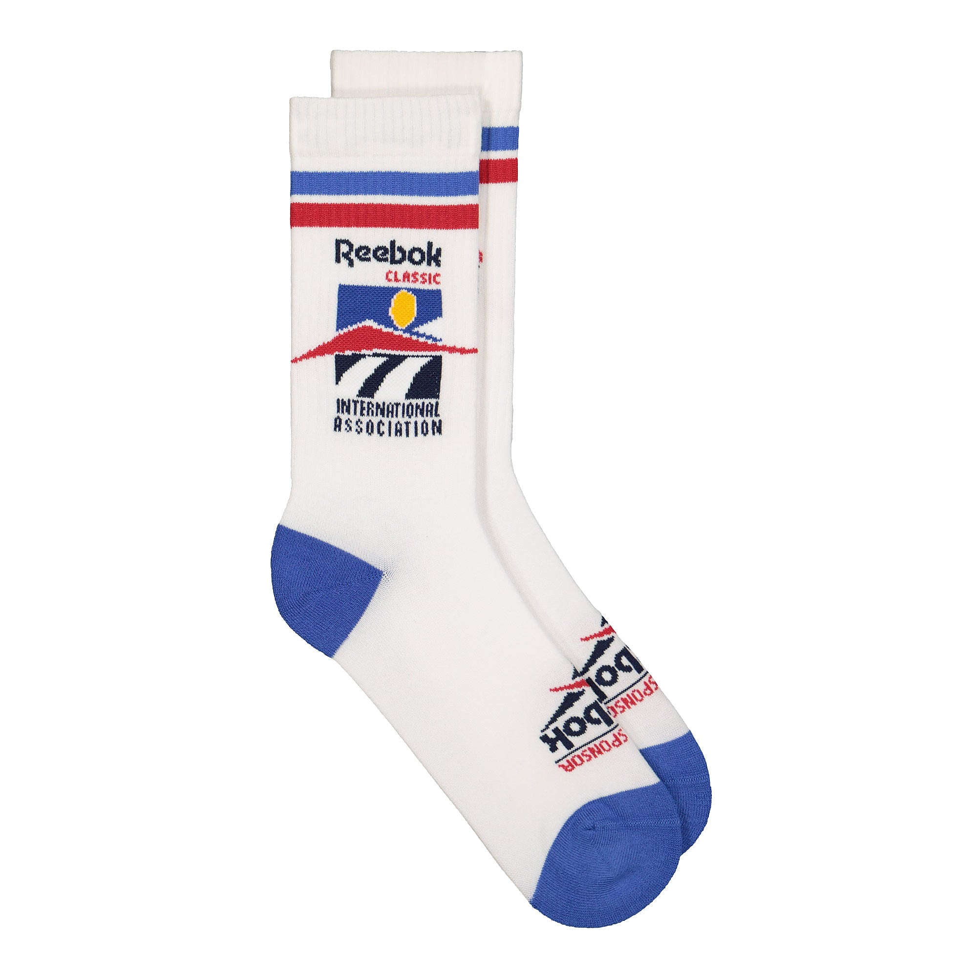 Reebok Classic Graphic International Association Crew Socks White Socks FL5414 | Overkill