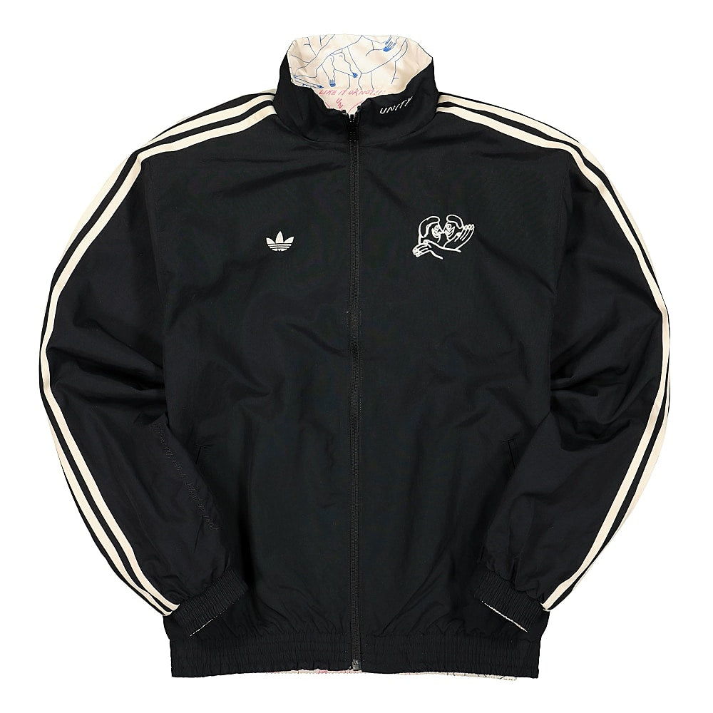 adidas Unity Press x adidas Reverse Jacket Black / Multicolor / Ecru Tint Jackets Material | Overkill