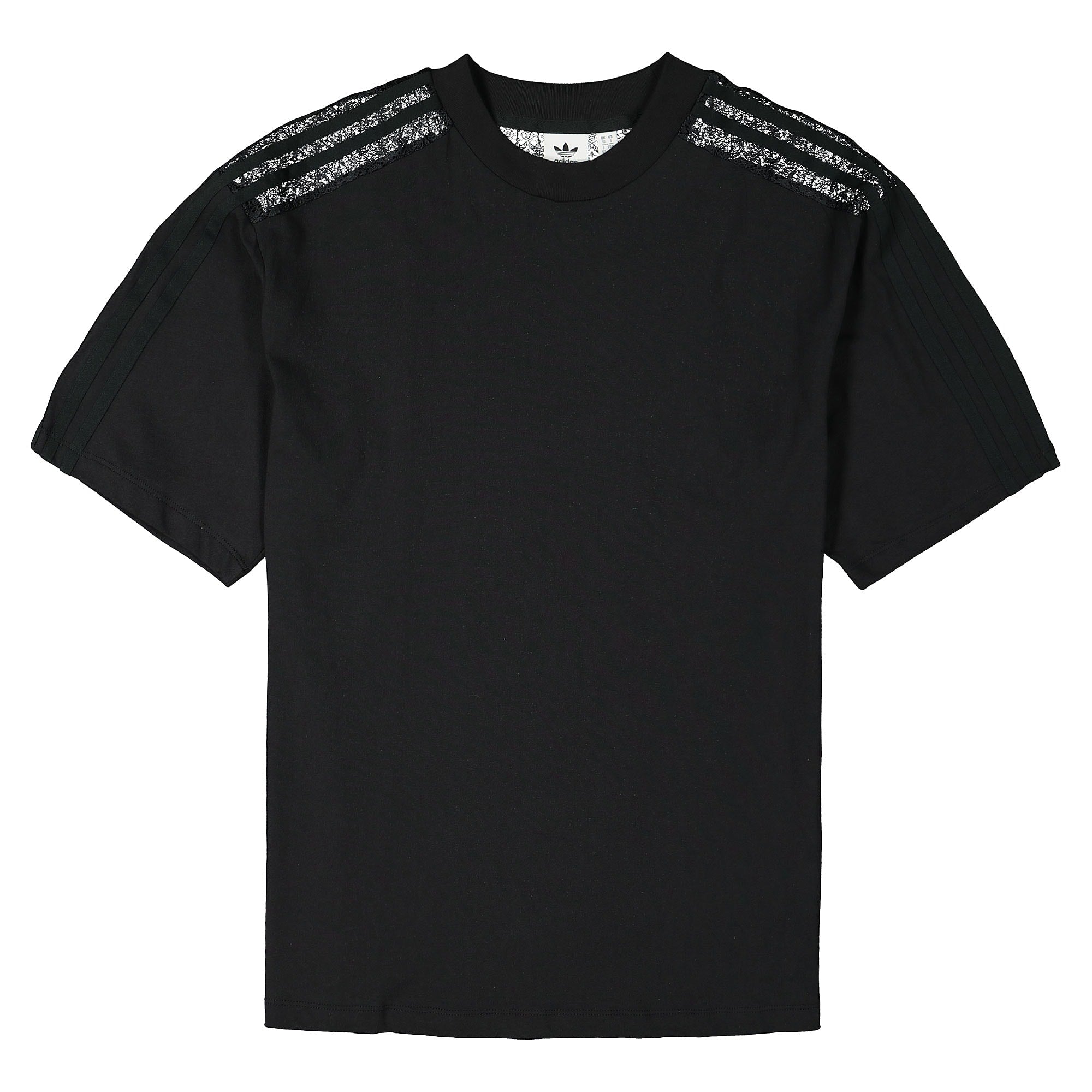 adidas Wmns Lace Back Tee Black T-Shirts FM1737 | Overkill