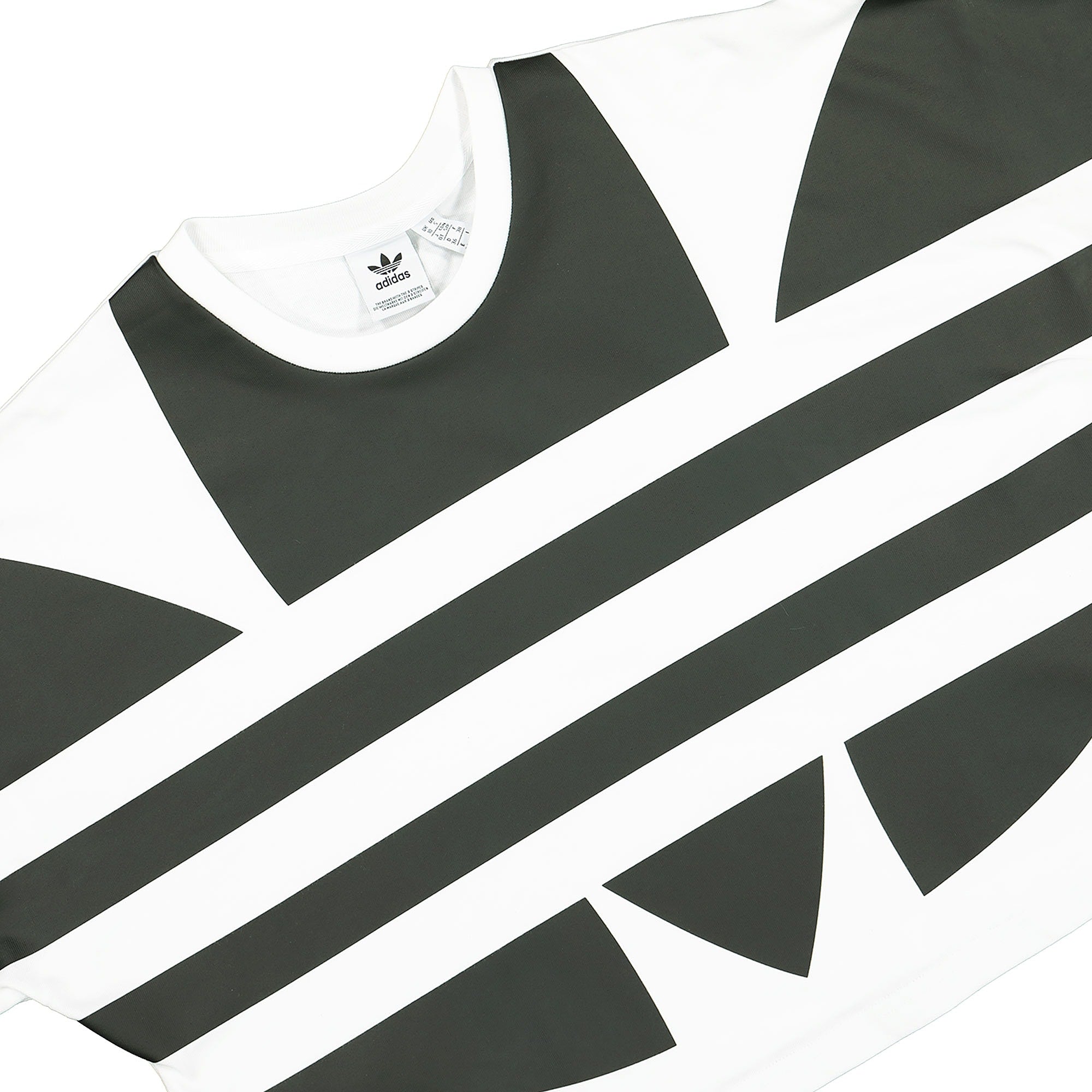 adidas Wmns LRG Logo Tee White / Black T-Shirts Close-up | Overkill