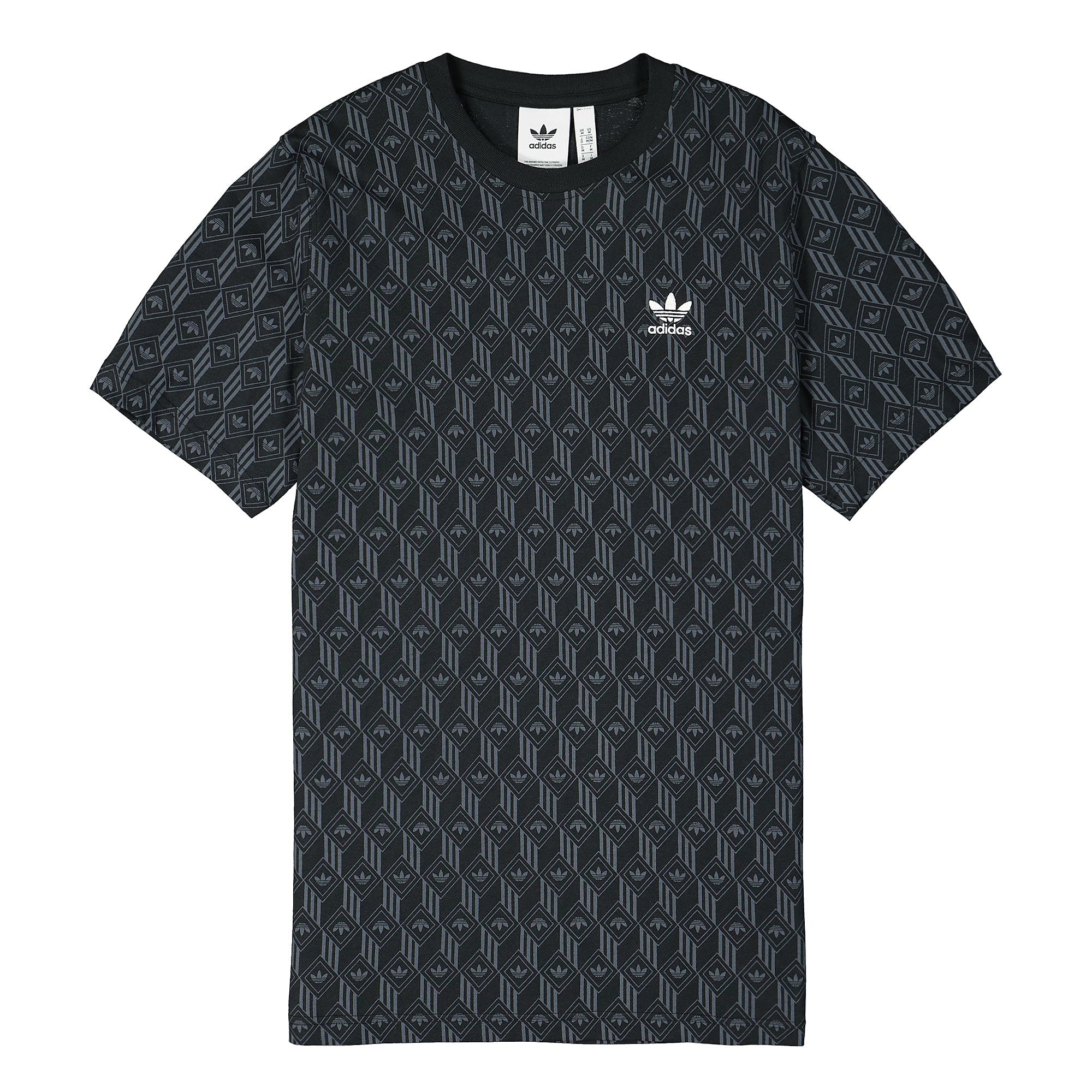 adidas Mono All Over Print Tee Black / Bold Onix T-Shirts FM3423 | Overkill