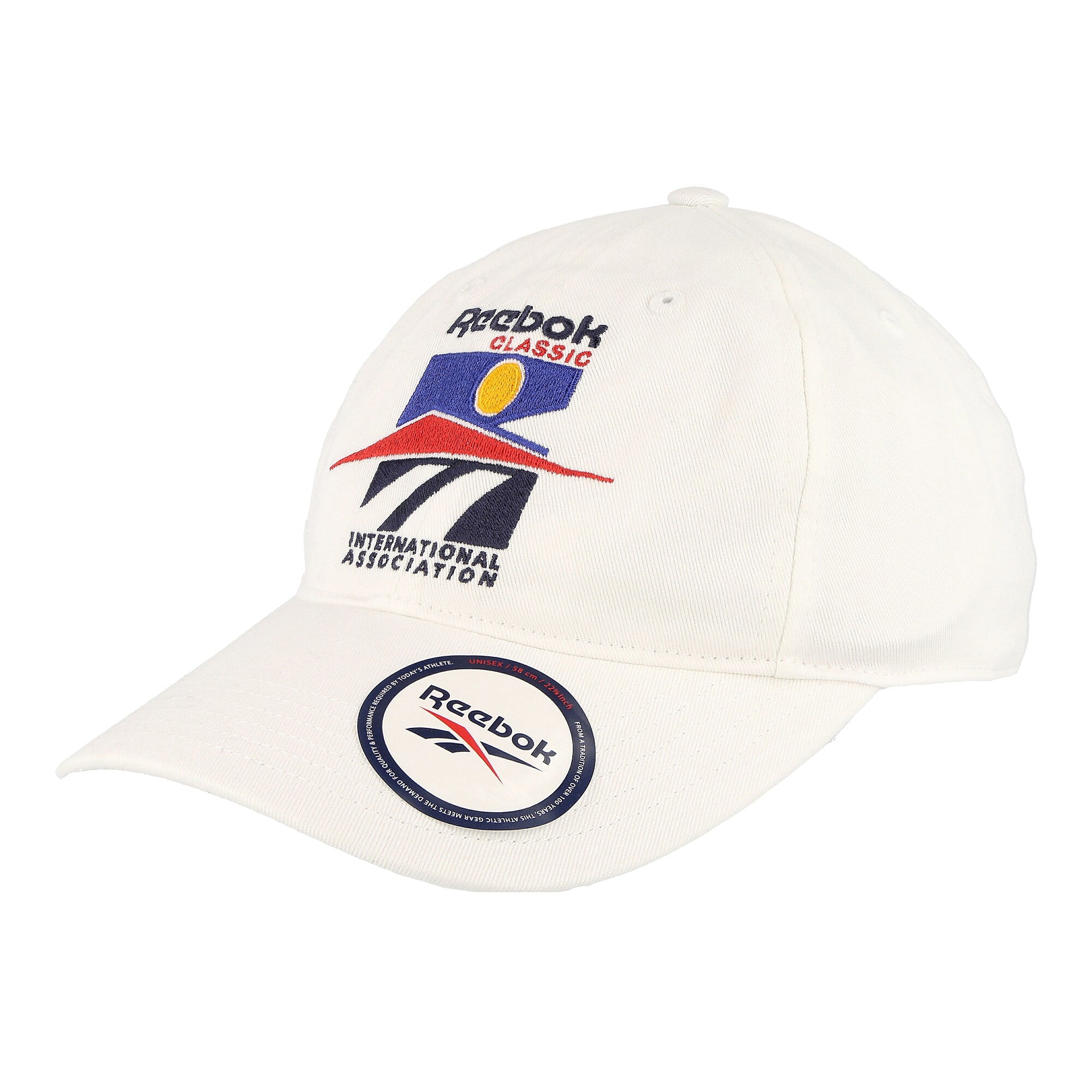 Reebok Classic Graphic International Association Baseball Cap White Caps FP7690 | Overkill