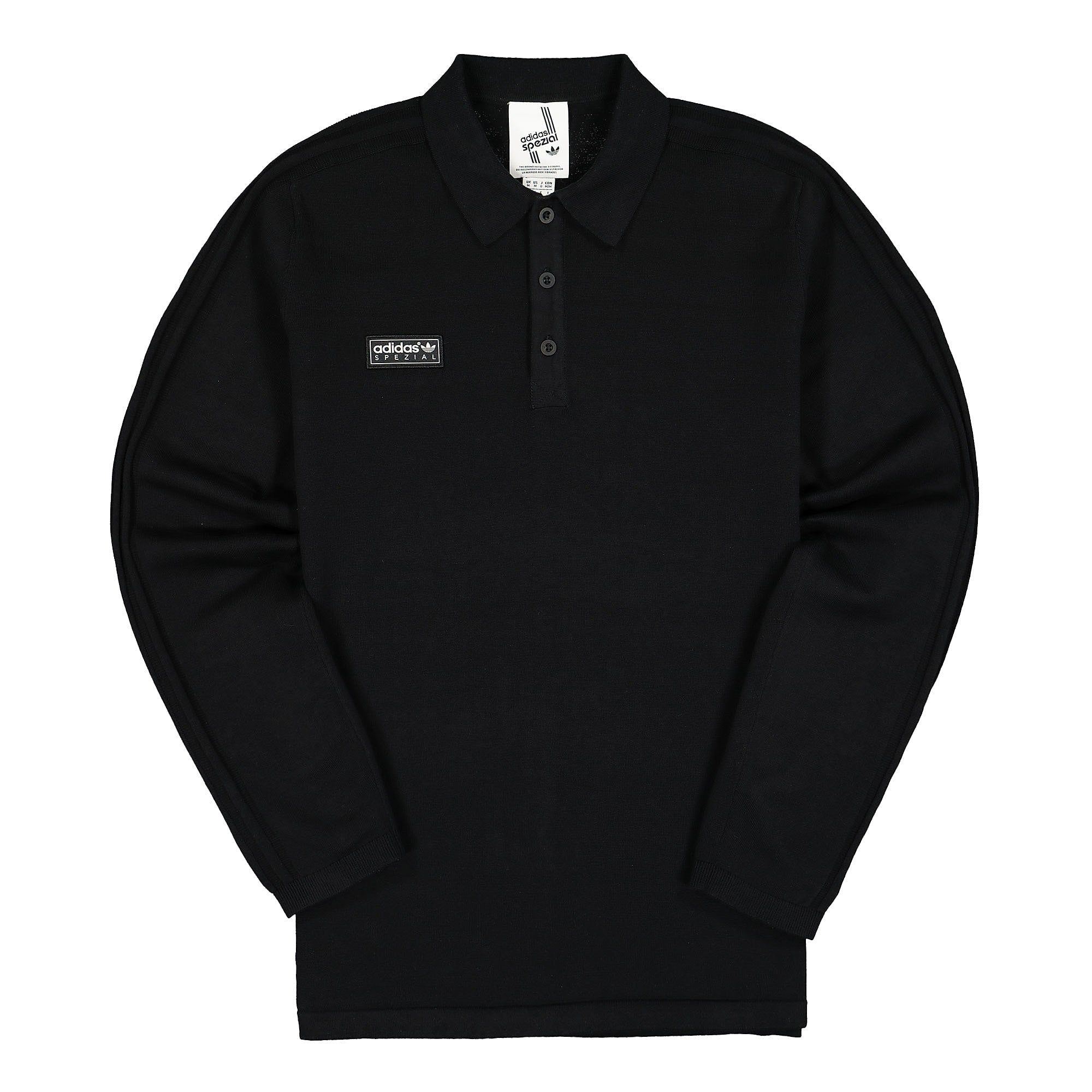 adidas Spezial Newsam Longsleeve Polo Black Longsleeves FR9283 | Overkill