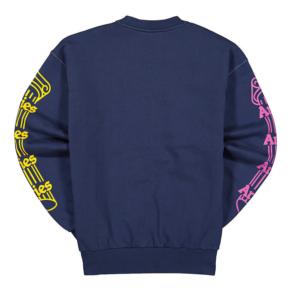Aries Column Sweatshirt Blue Sweatshirts Material | Overkill