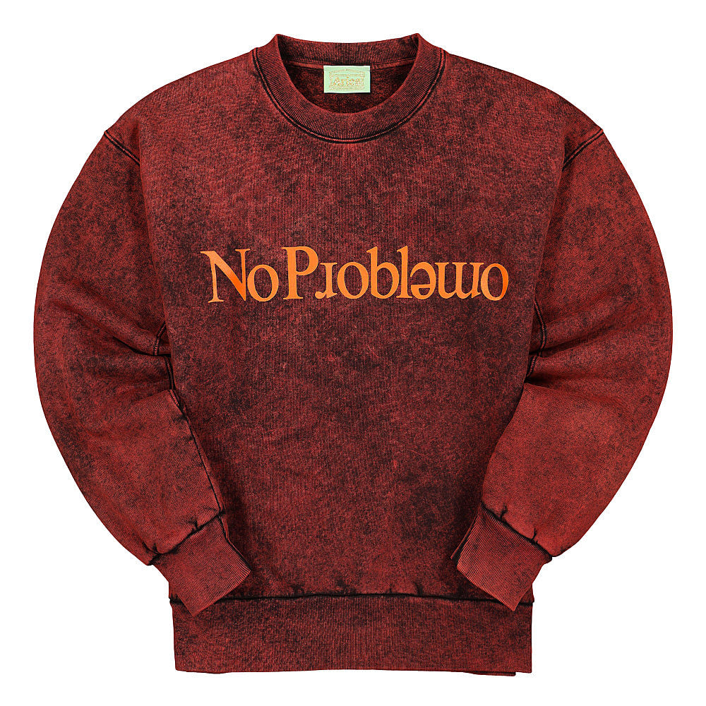 Aries No Problemo Sweatshirt Red Sweatshirts FRAR20002 | Overkill