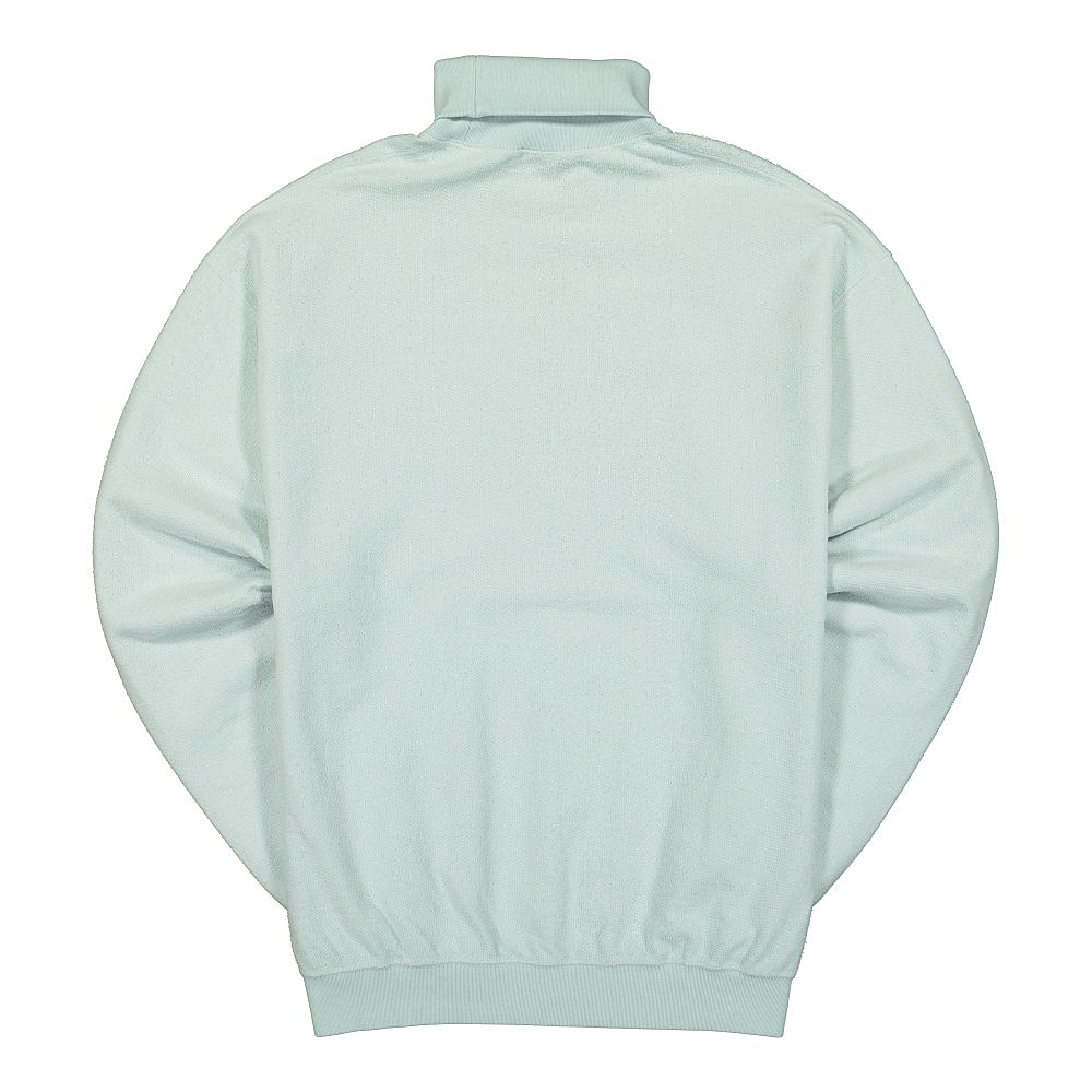 Aries Reverse Fleece Turtleneck Sweat Pale Blue Sweatshirts Material | Overkill