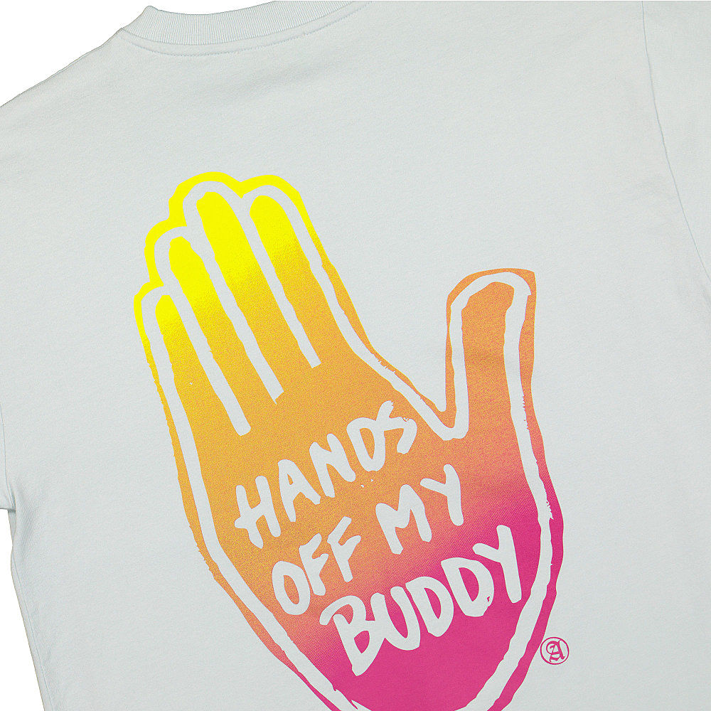 Aries Hands Off SS Tee Pale Blue T-Shirts Detailfoto | Overkill