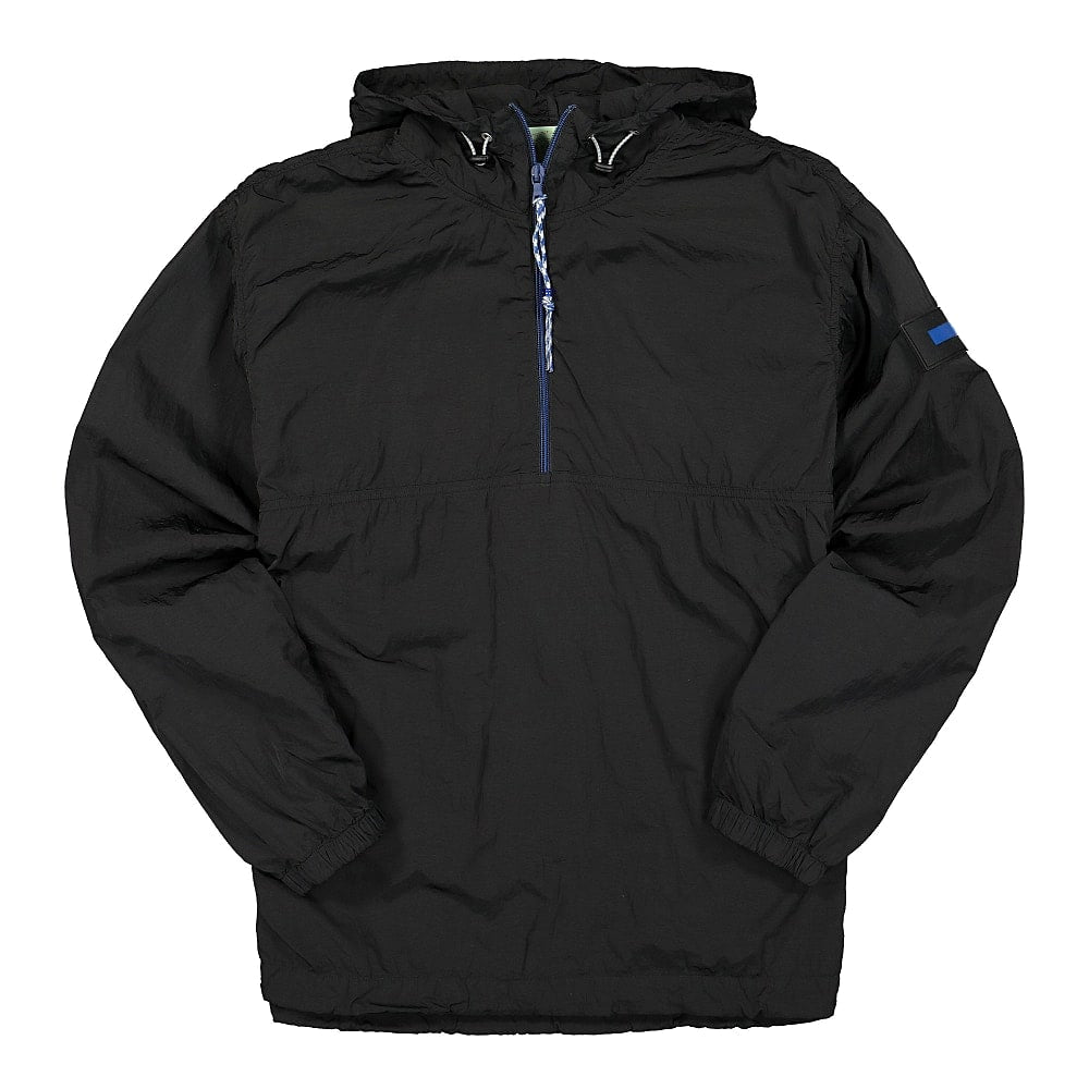 Aries Windbreaker Half Zip Jacket Black Windbreaker FRAR71100 | Overkill