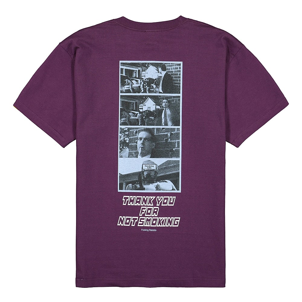 Fucking Rabbits Thank You For Not Smoking Tee Purple T-Shirts Material | Overkill
