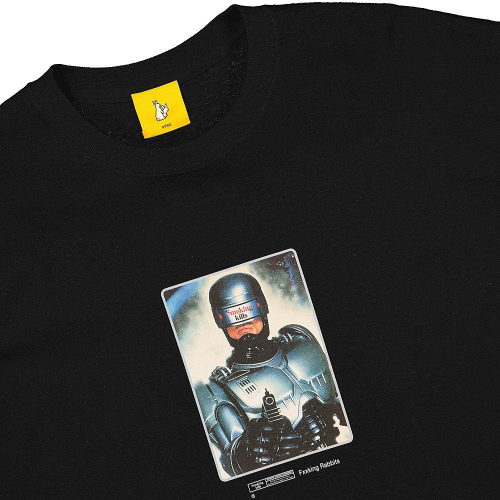 Fucking Rabbits Thank You For Not Smoking Longsleeve Tee Black Longsleeves Close-up | Overkill