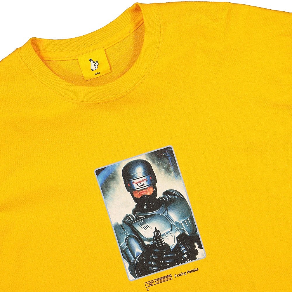 Fucking Rabbits Thank You For Not Smoking Longsleeve Tee Yellow Longsleeves Close-up | Overkill
