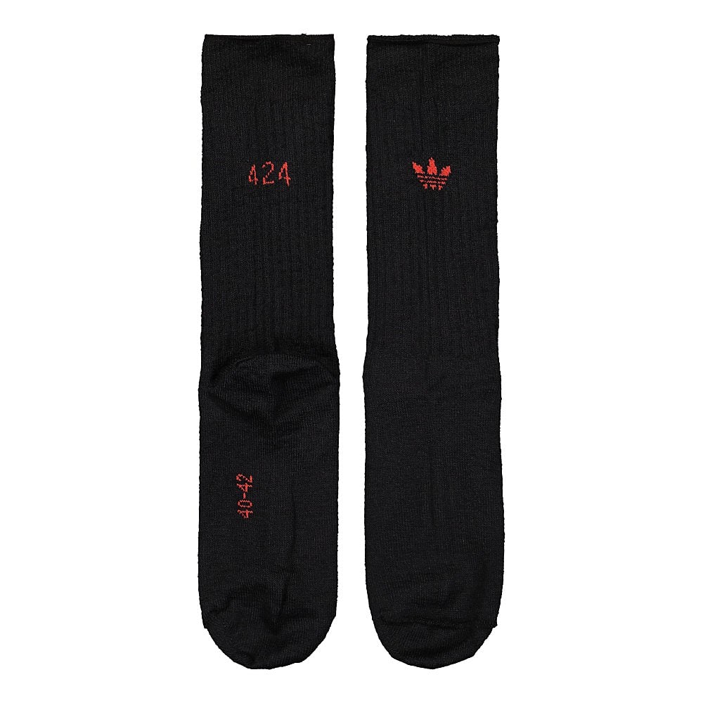 adidas 424 x adidas Heavy Socks Black Socks Close-up | Overkill
