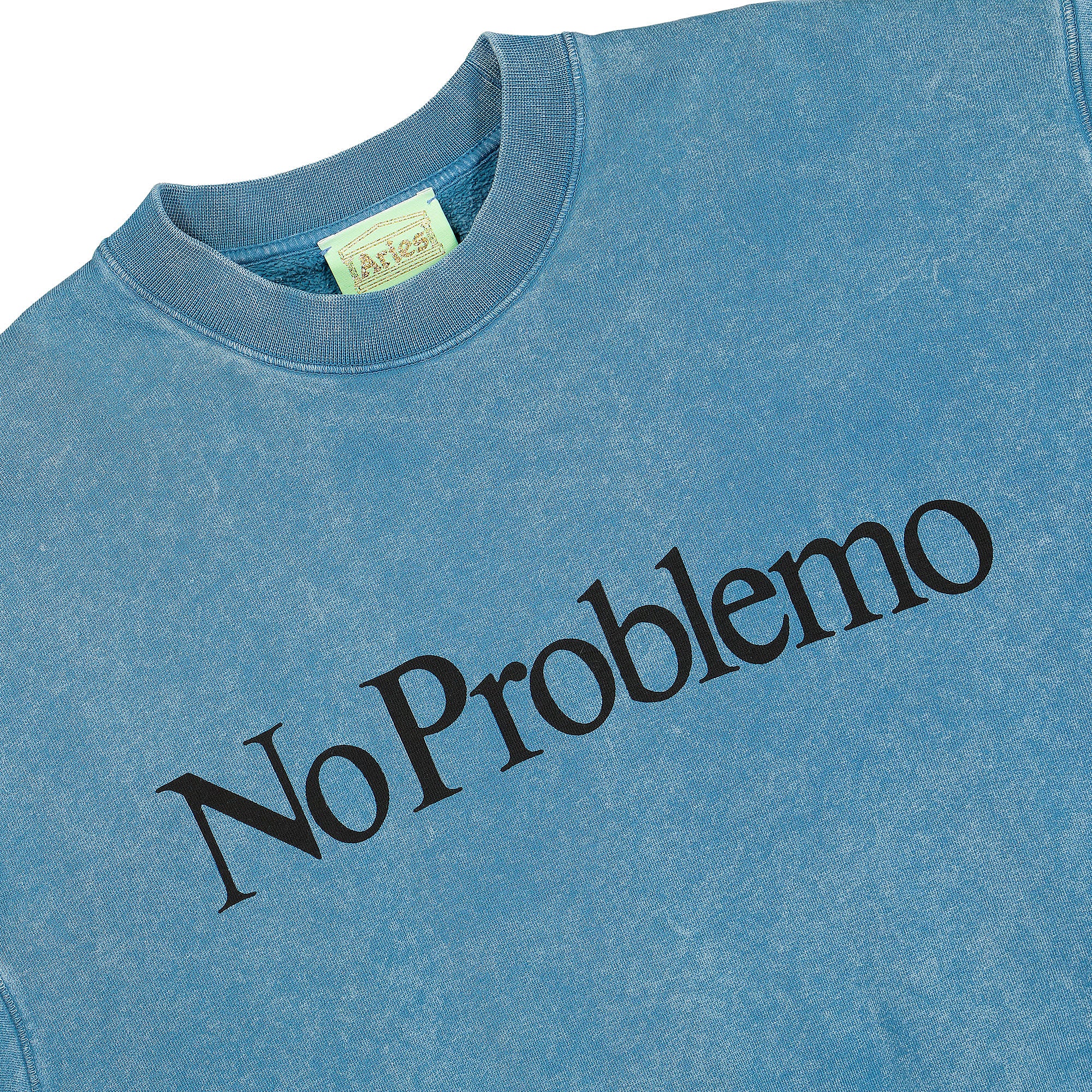 Aries No Problemo Sweatshirt Blue Sweatshirts Close-up | Overkill