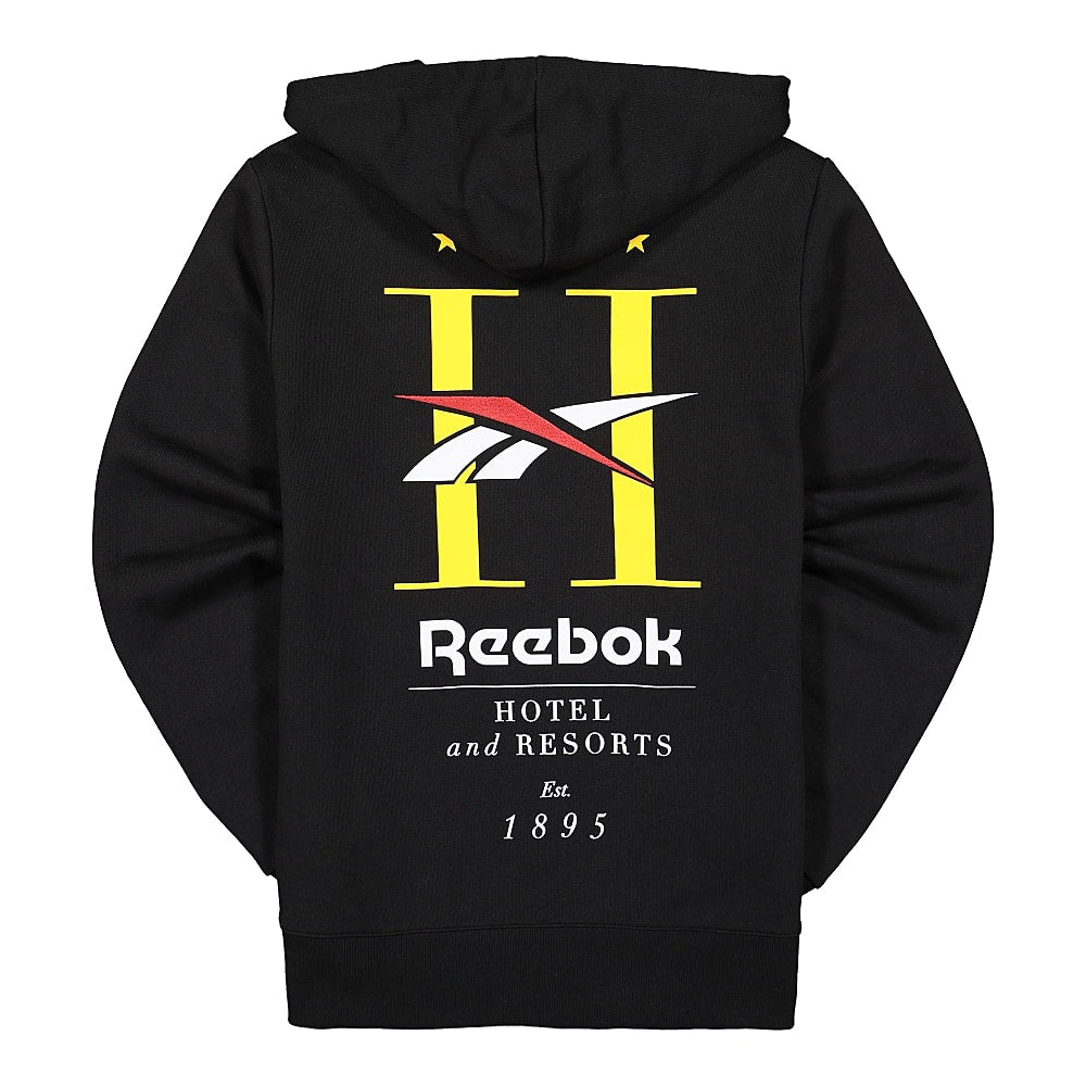 Reebok Classic GP Hotel Hoodie Black Hoodies Material | Overkill