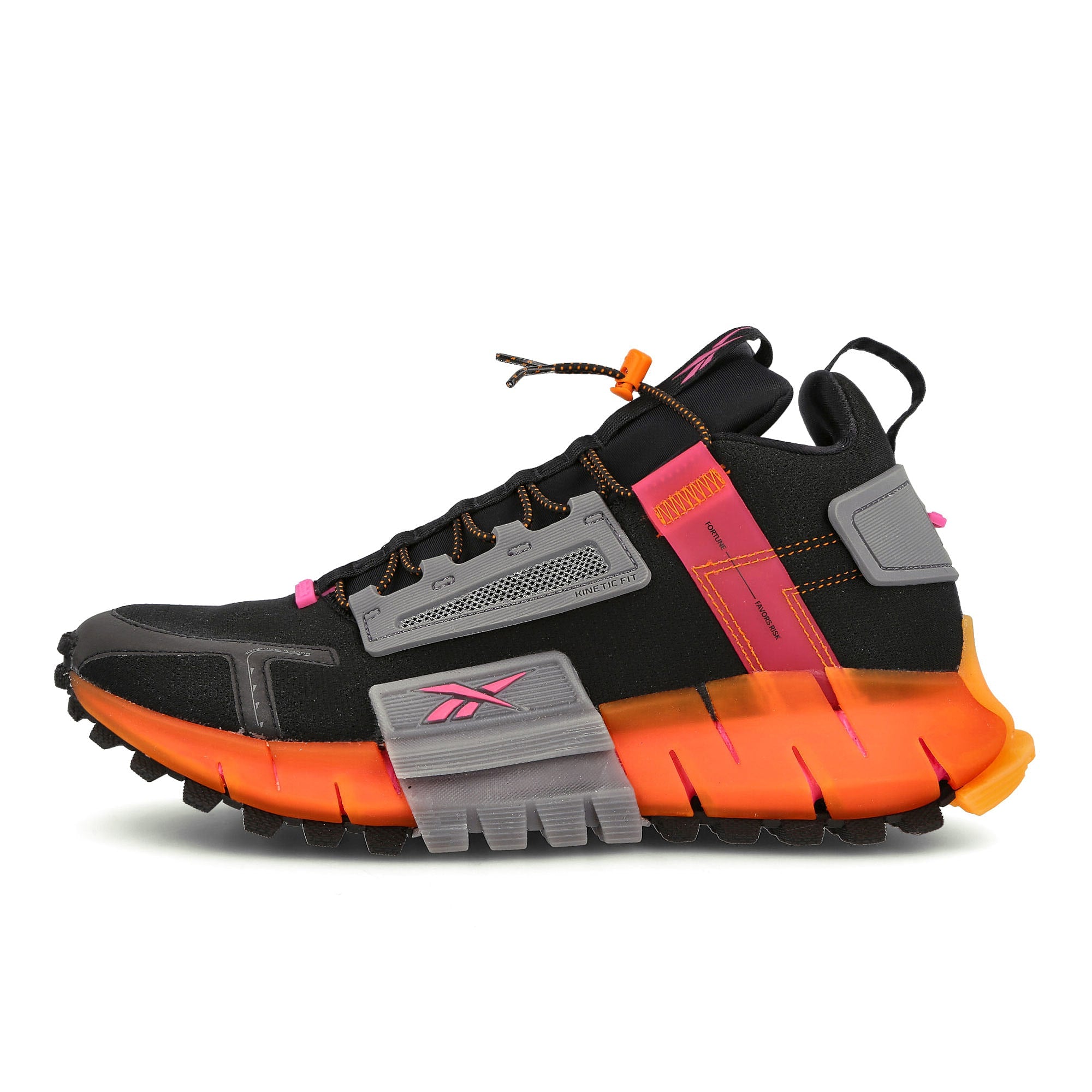 Reebok zig kinetica edge Black / Proud Pink / High Vis Orange FU8182 | Overkill