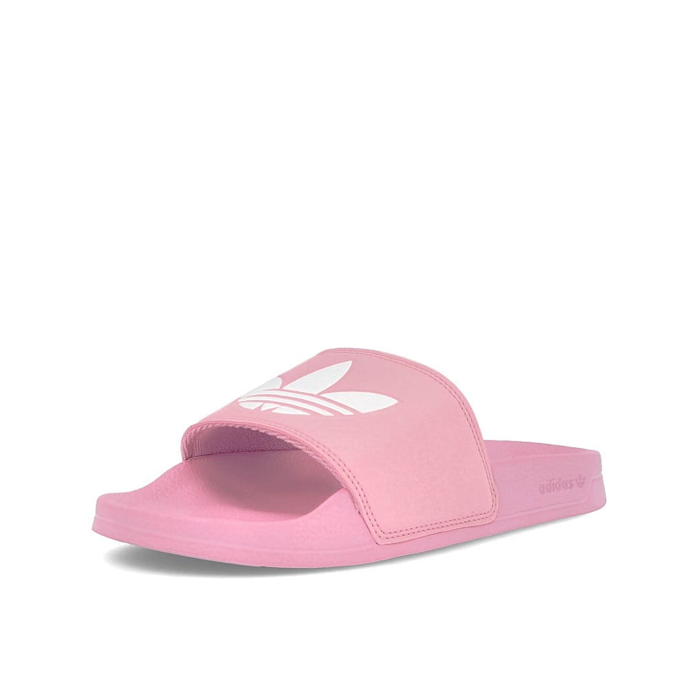 adidas wmns adilette lite True Pink-Footwear White-True Pink Slides, Sandals & Slippers Close Up | Overkill