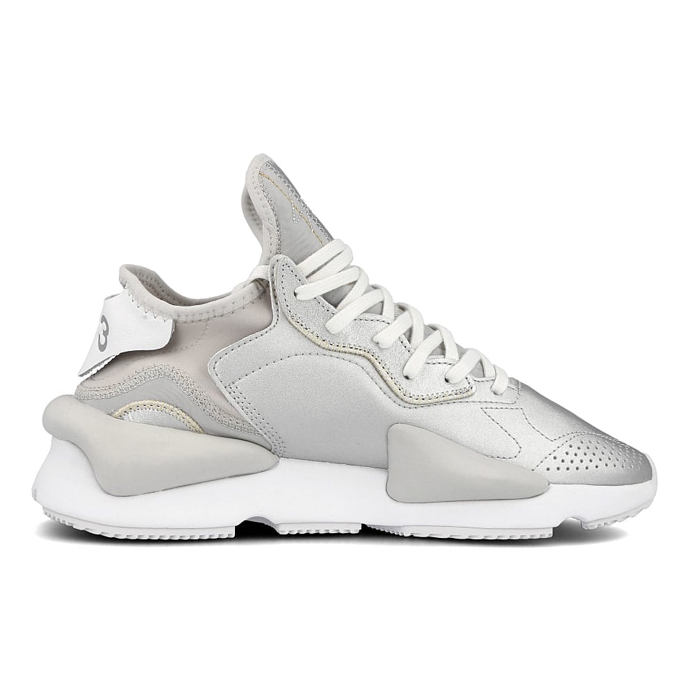 Y-3 kaiwa Silver Metallic-Running White-Silver Metallic Sneakers Silhouette | Overkill