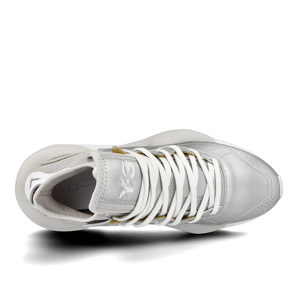 Y-3 kaiwa Silver Metallic-Running White-Silver Metallic Sneakers Detailfoto | Overkill