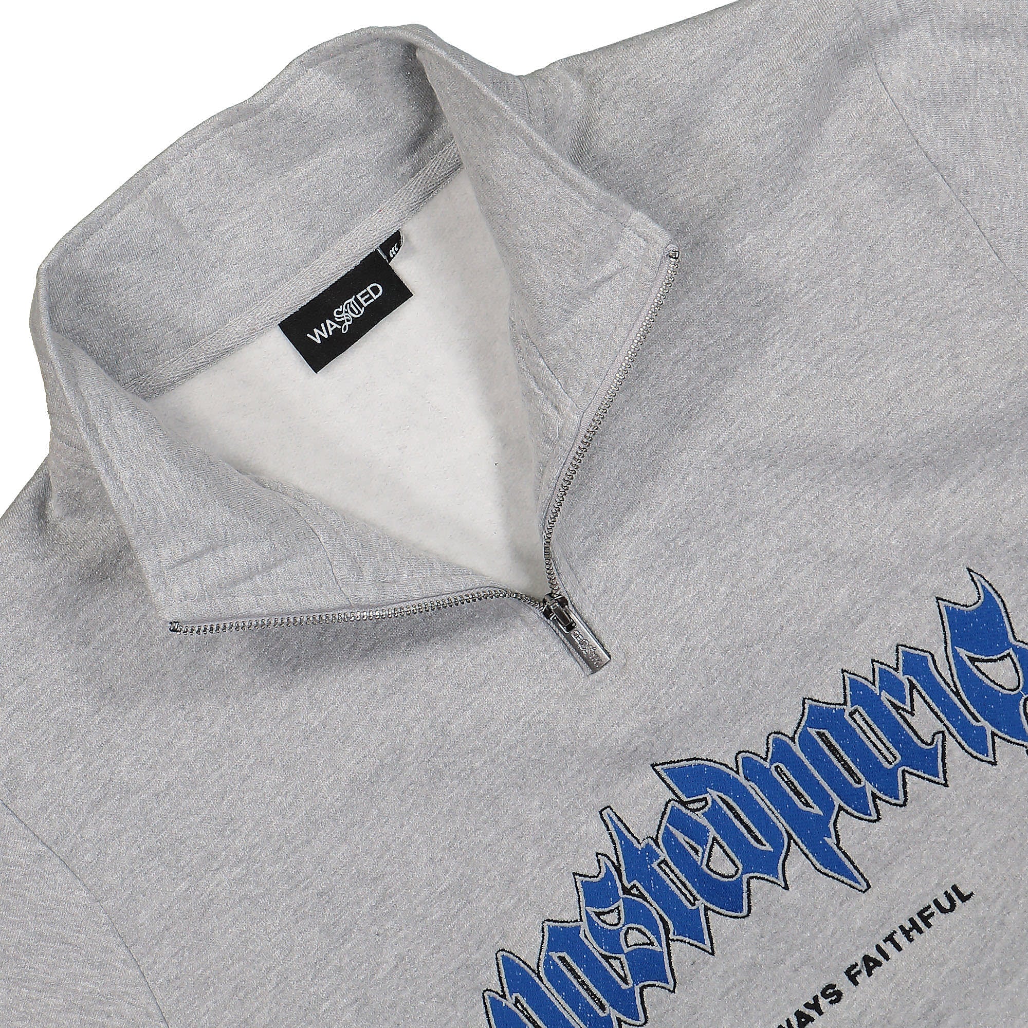 Wasted Paris Funnel Pitcher Sweatshirt Ash Grey Sweatshirts Close-up | Overkill