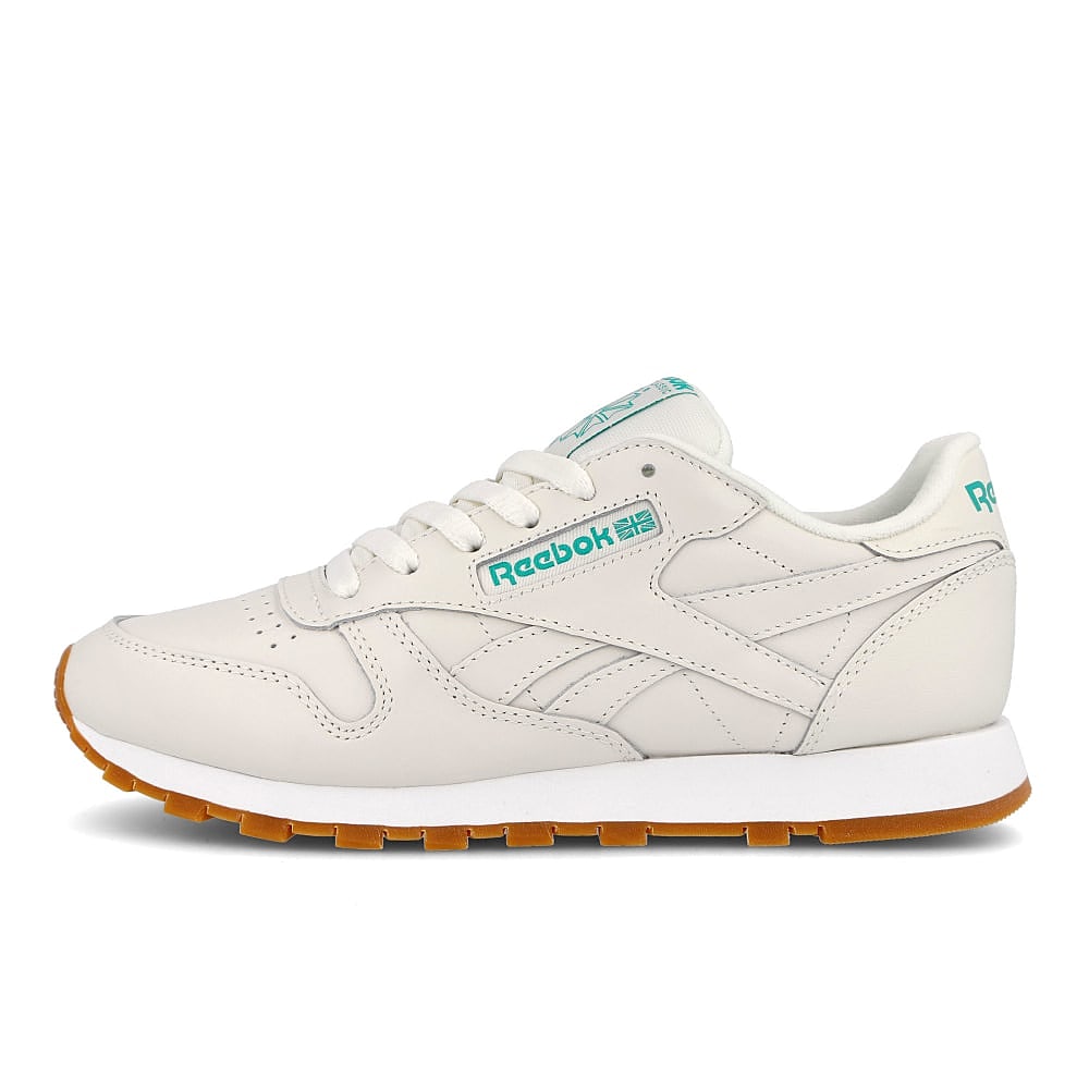 Reebok wmns classic leather Chalk-Court Green-White Sneakers FV1080 | Overkill