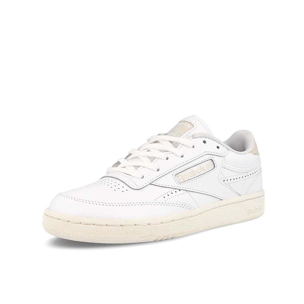 Reebok wmns club c 85 White-Alabaster-Chalk Sneakers Close Up | Overkill