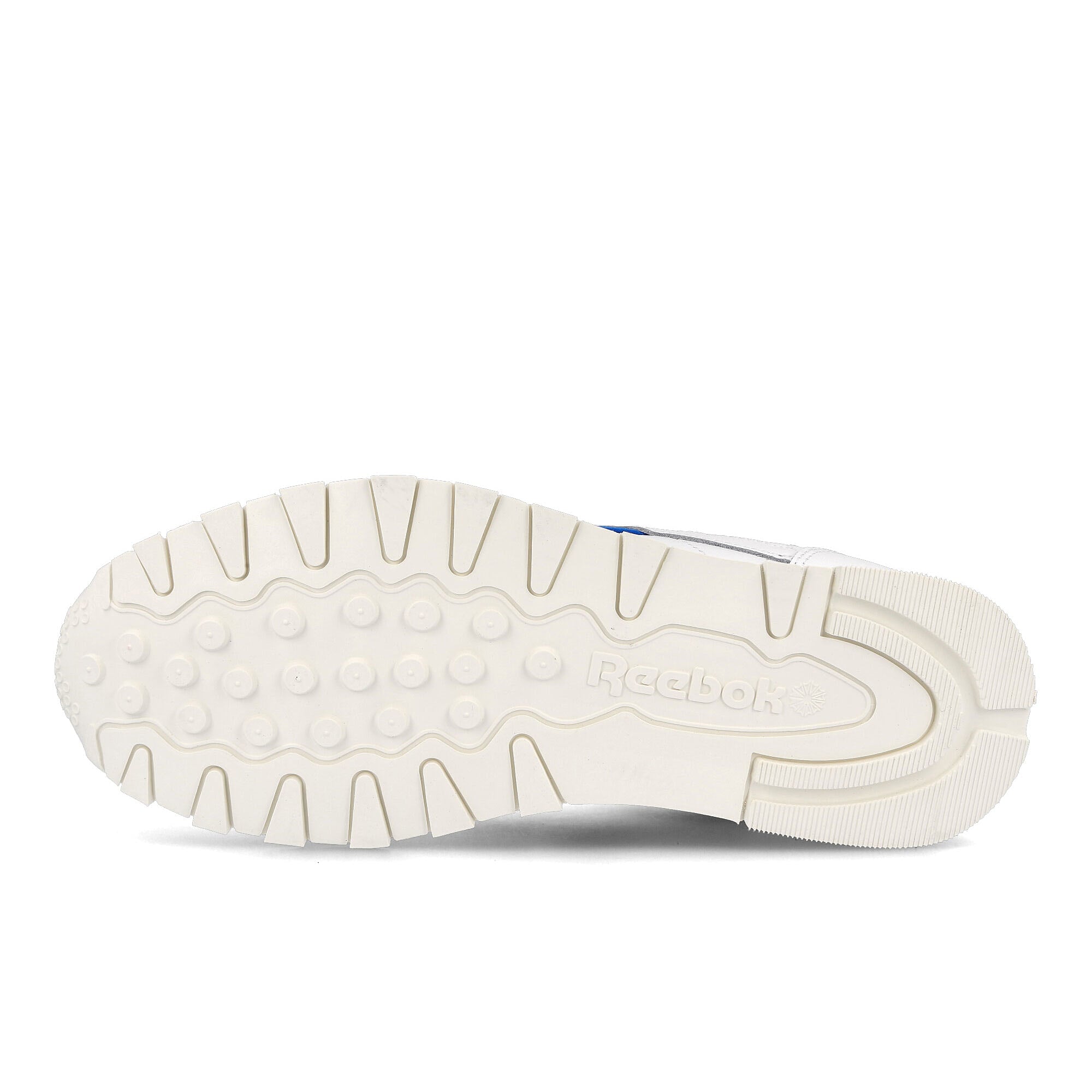 Reebok classic leather White-Instinct Red-Dynamic Blue Low Top Sneakers Detail View 1 | Overkill