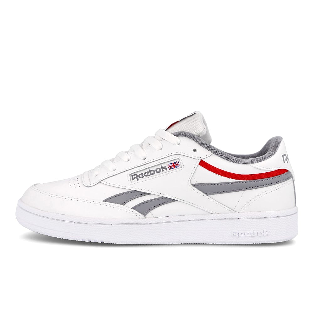 Reebok club c revenge White-Cold Grey 4-Vector Red Sneakers FV2138 | Overkill