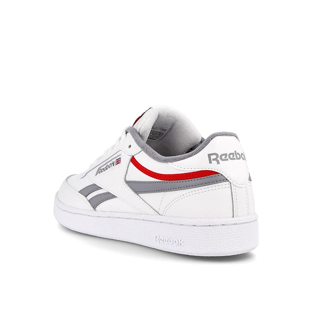 Reebok club c revenge White-Cold Grey 4-Vector Red Sneakers Material | Overkill