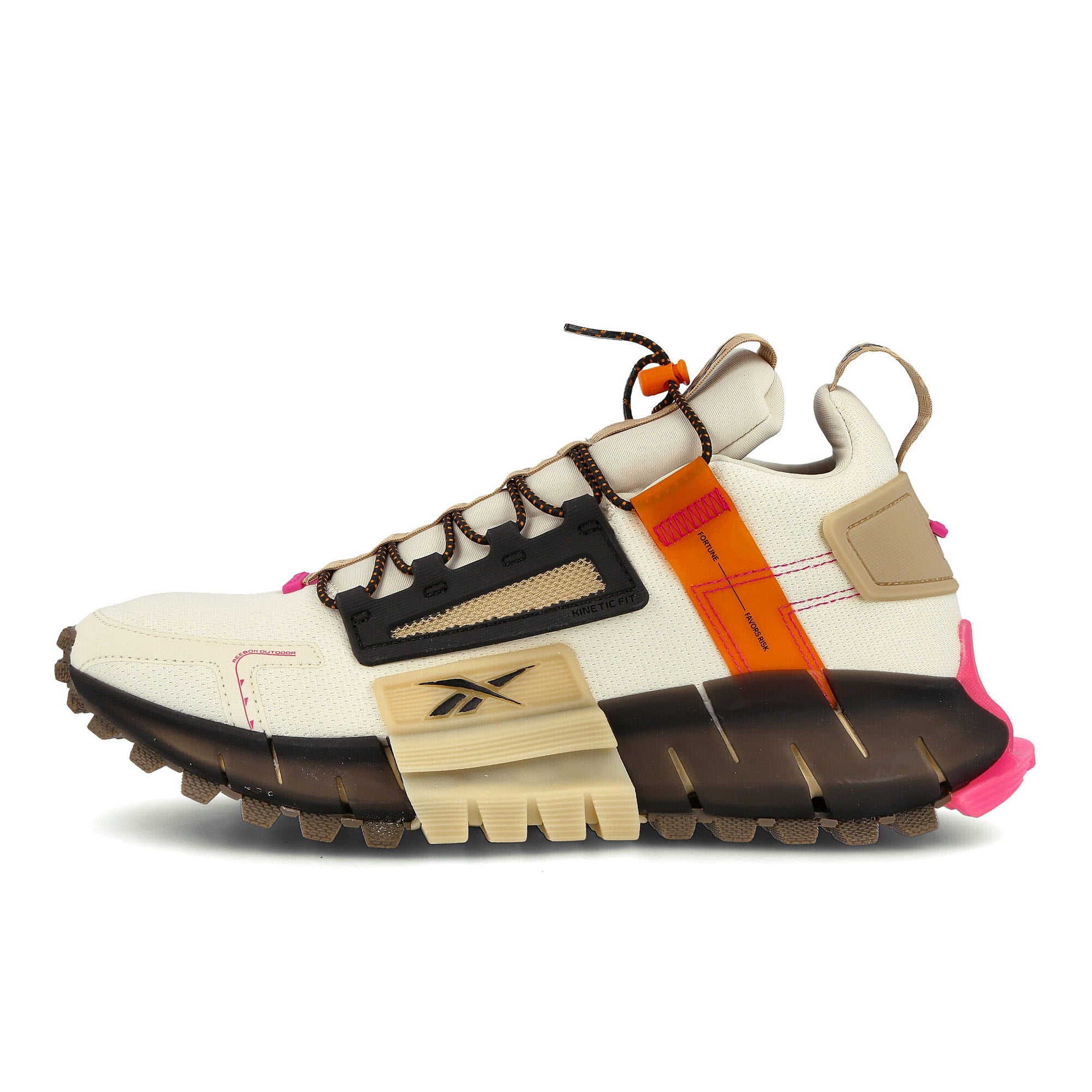 Reebok zig kinetica edge Alabaster-High Vis Orrange-Proud Pink Sneakers FV3835 | Overkill