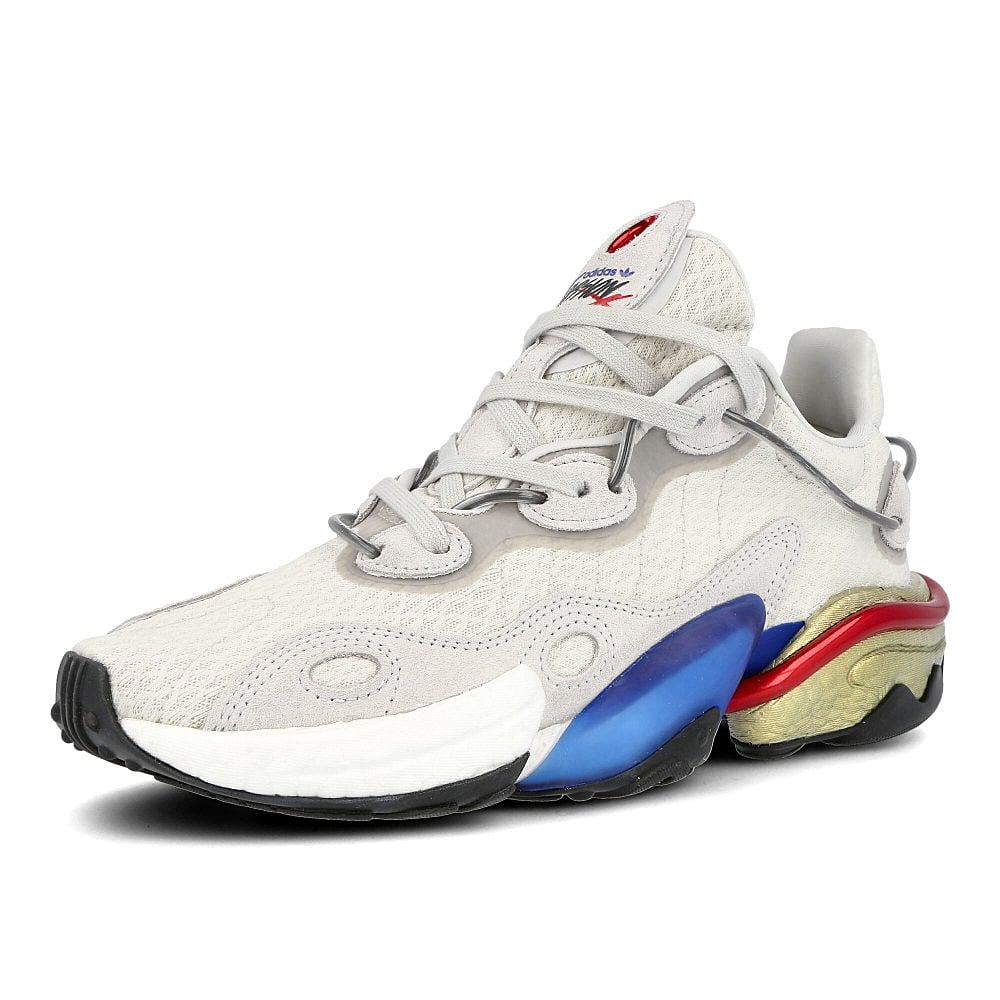 adidas torsion x Orbit Grey-Grey One-Scarlet Sneakers Close Up | Overkill