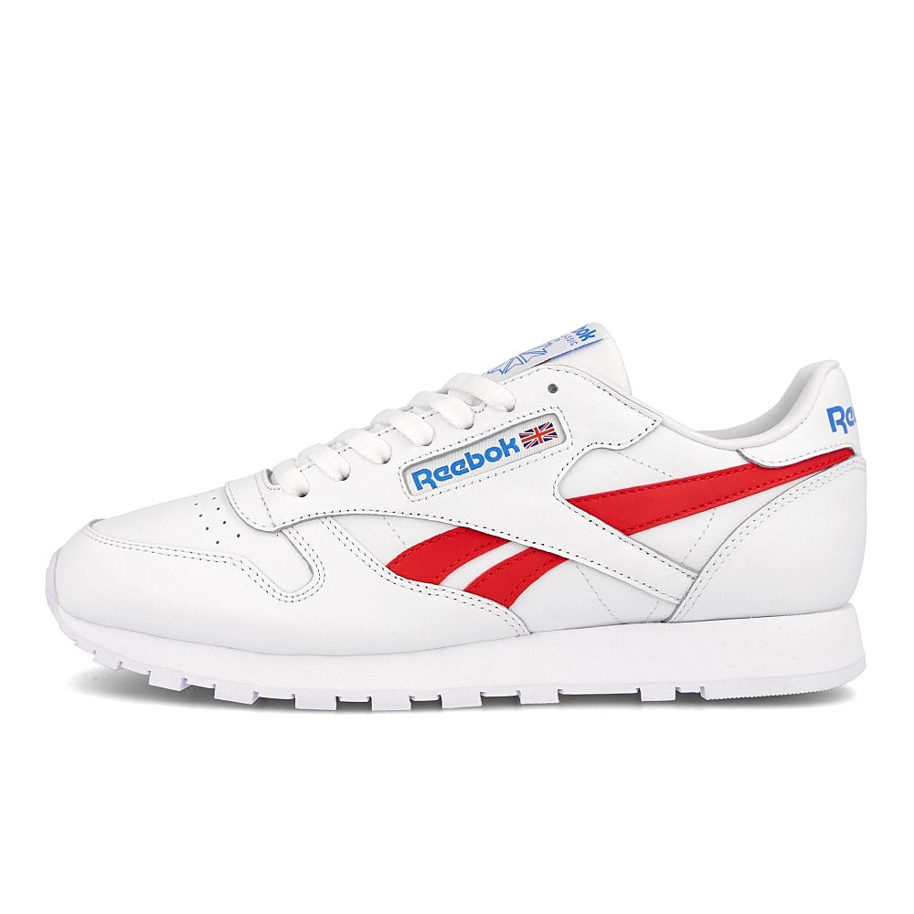 Reebok classic leather White-Vector Red-Horizon Blue Low Top Sneakers FV6372 | Overkill