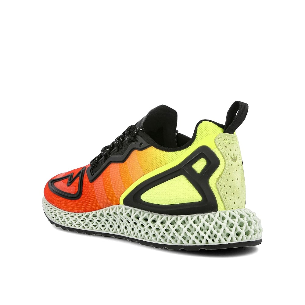 adidas zx 2k 4d Solar Yellow / Hi-res Red / Core Black Close-up | Overkill
