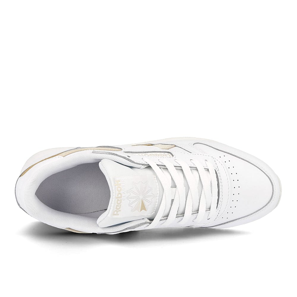 Reebok wmns classic leather White-Alabaster-Utility Beige Sneakers Detailfoto | Overkill