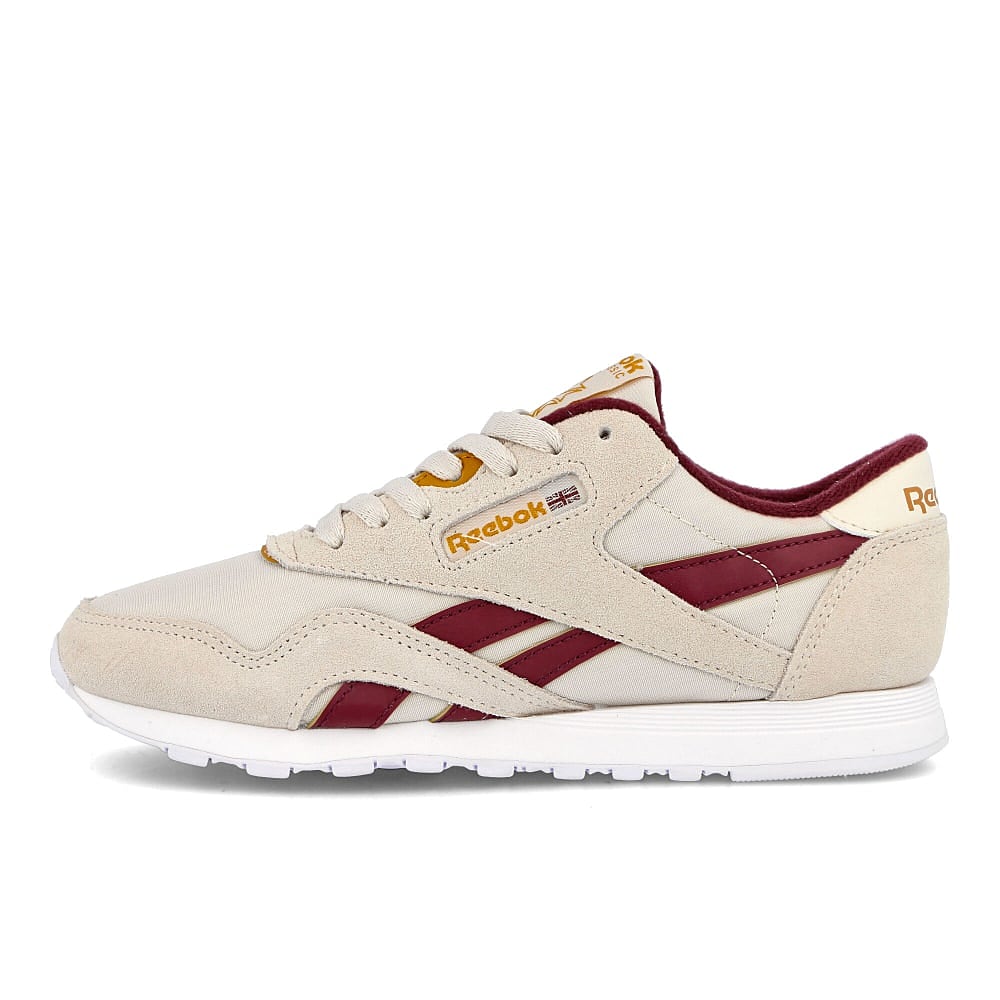 Reebok wmns classic nylon Alabaster / Maroon / Rich Ochre FW2046 | Overkill