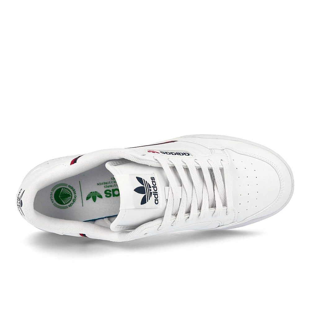 adidas Continental 80 Vegan Footwear White-Collegiate Navy-Scarlet Sneakers Detailfoto | Overkill