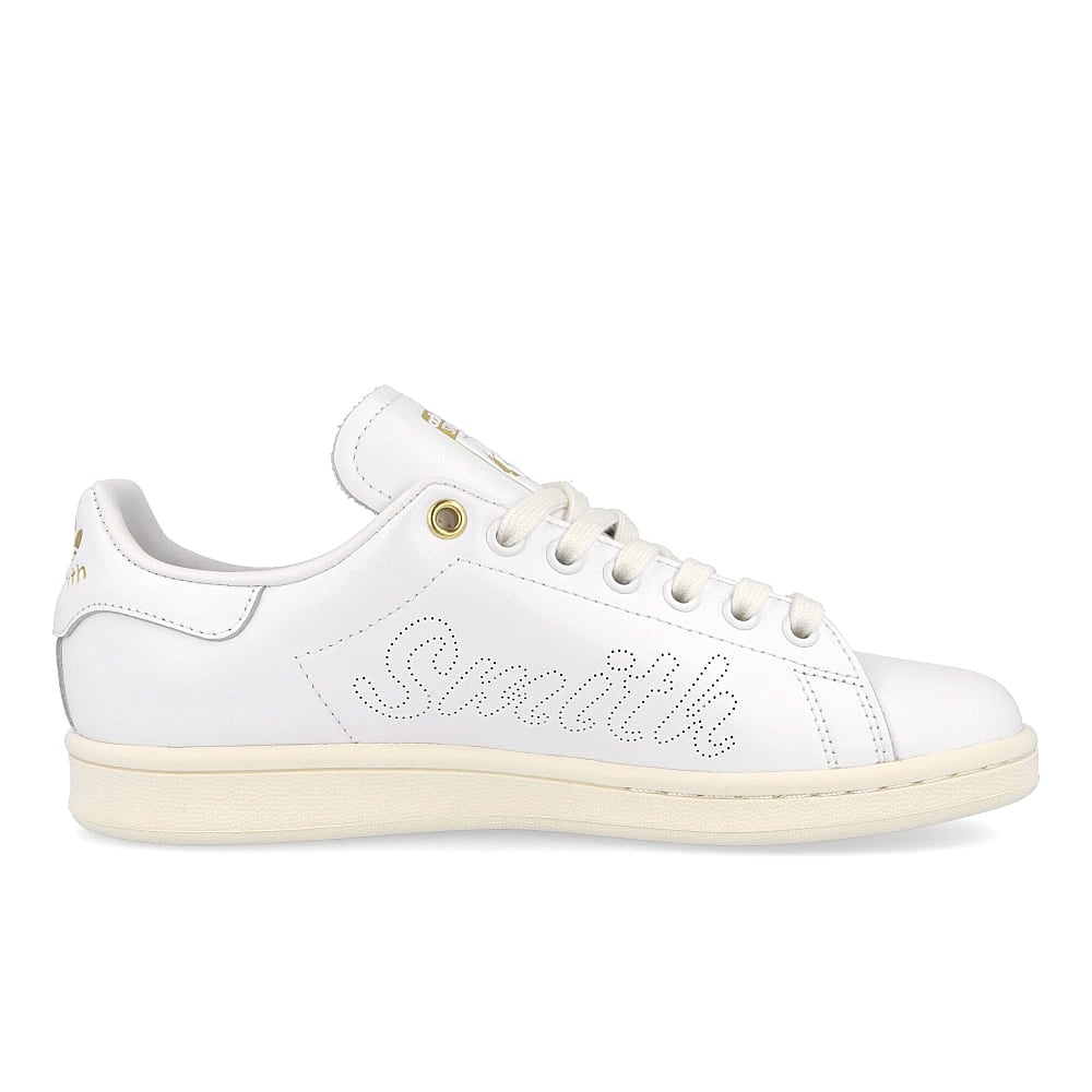 adidas wmns stan smith Off White-Running White-Gold Metallic Sneakers Silhouette | Overkill