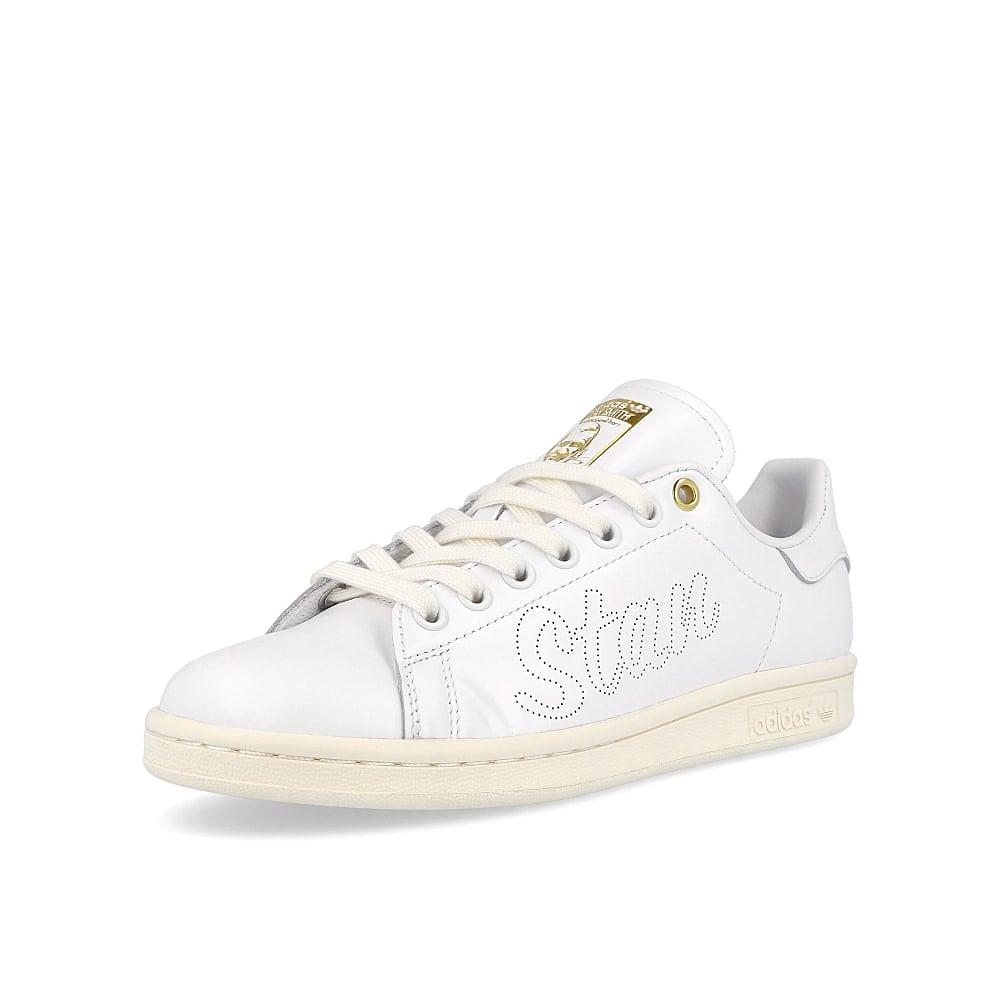 adidas wmns stan smith Off White-Running White-Gold Metallic Sneakers Close Up | Overkill