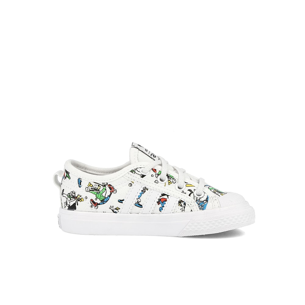 adidas Disney x adidas Nizza Sport Goofy Infant Footwear White / Scarlet / Core Black Material | Overkill