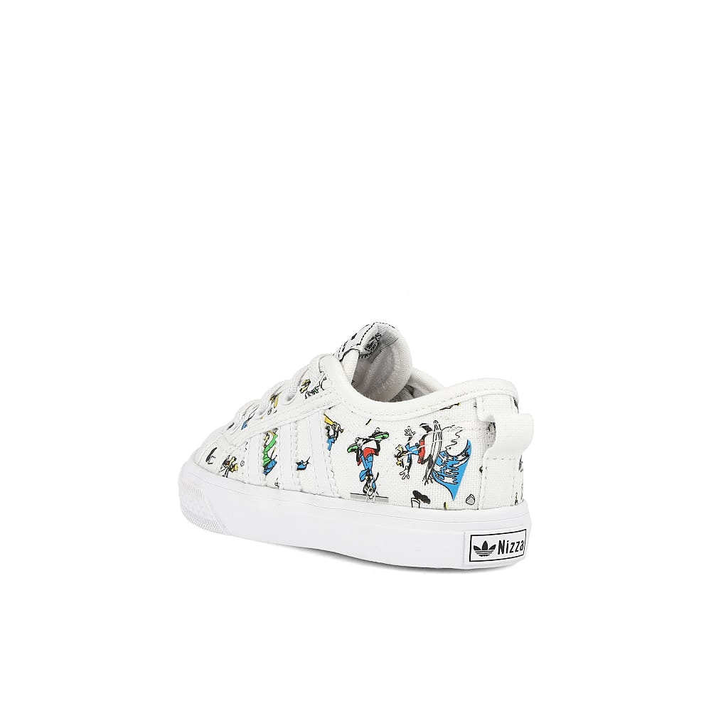 adidas Disney x adidas Nizza Sport Goofy Infant Footwear White / Scarlet / Core Black Close-up | Overkill