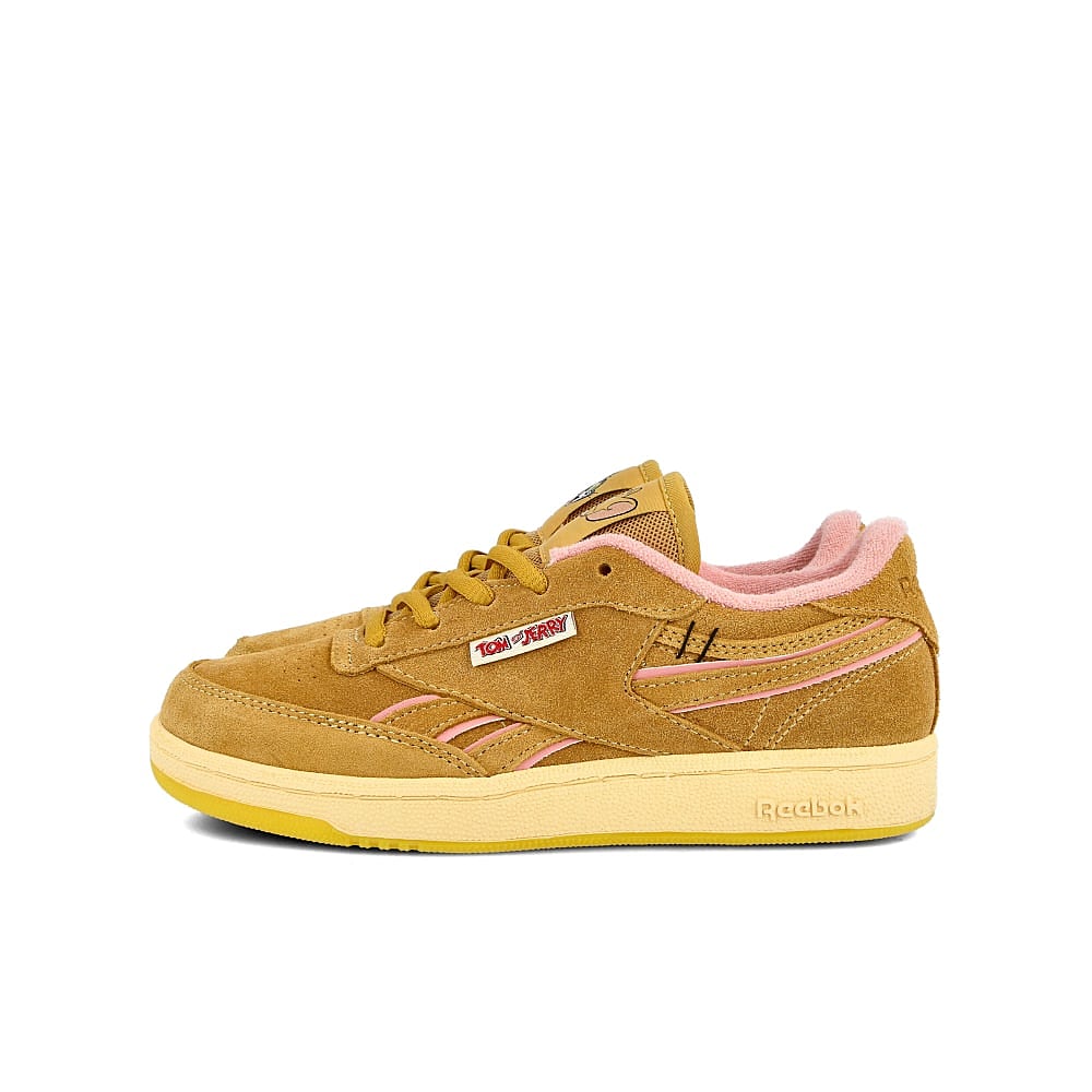 Reebok Tom & Jerry x Reebok Club C Revenge MU Kids Bold Brass-Bold Brass-Quiet Pink Sneakers FW4646 | Overkill