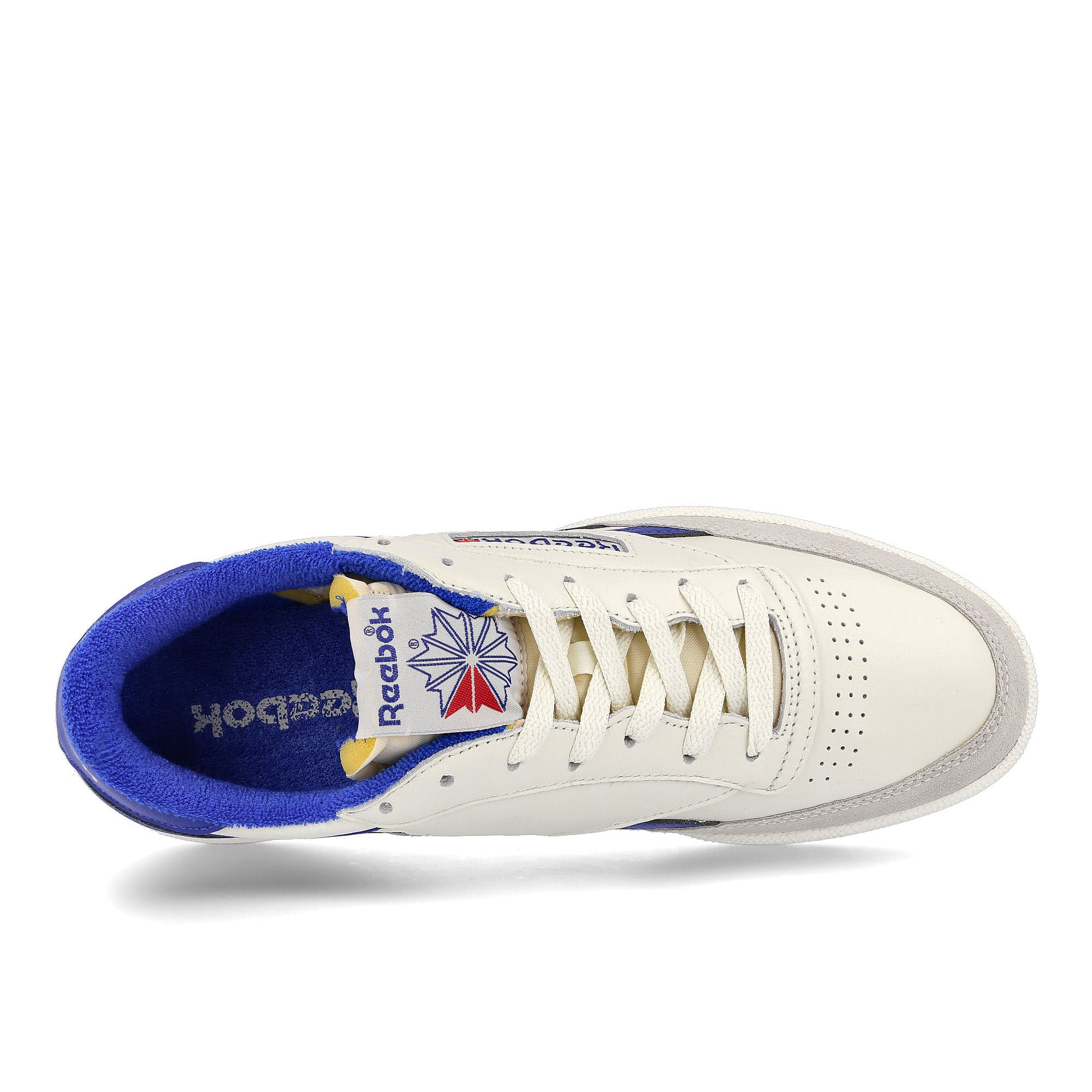 Reebok club c revenge vintage Chalk-Collegiate Royal-Ex Cellent Red Low Top Sneakers Detailfoto | Overkill