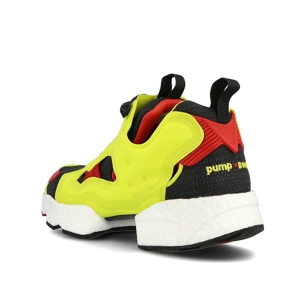 Reebok adidas x Reebok Instapump Fury BOOST Black-Hypergreen-Reebok Red Low Top Sneakers Material | Overkill