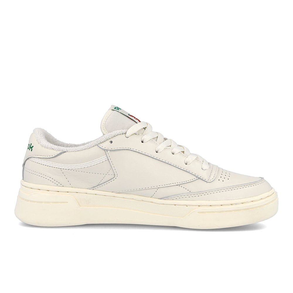 Reebok club c stacked Chalk-Classic White-Glen Green Low Top Sneakers Silhouette | Overkill